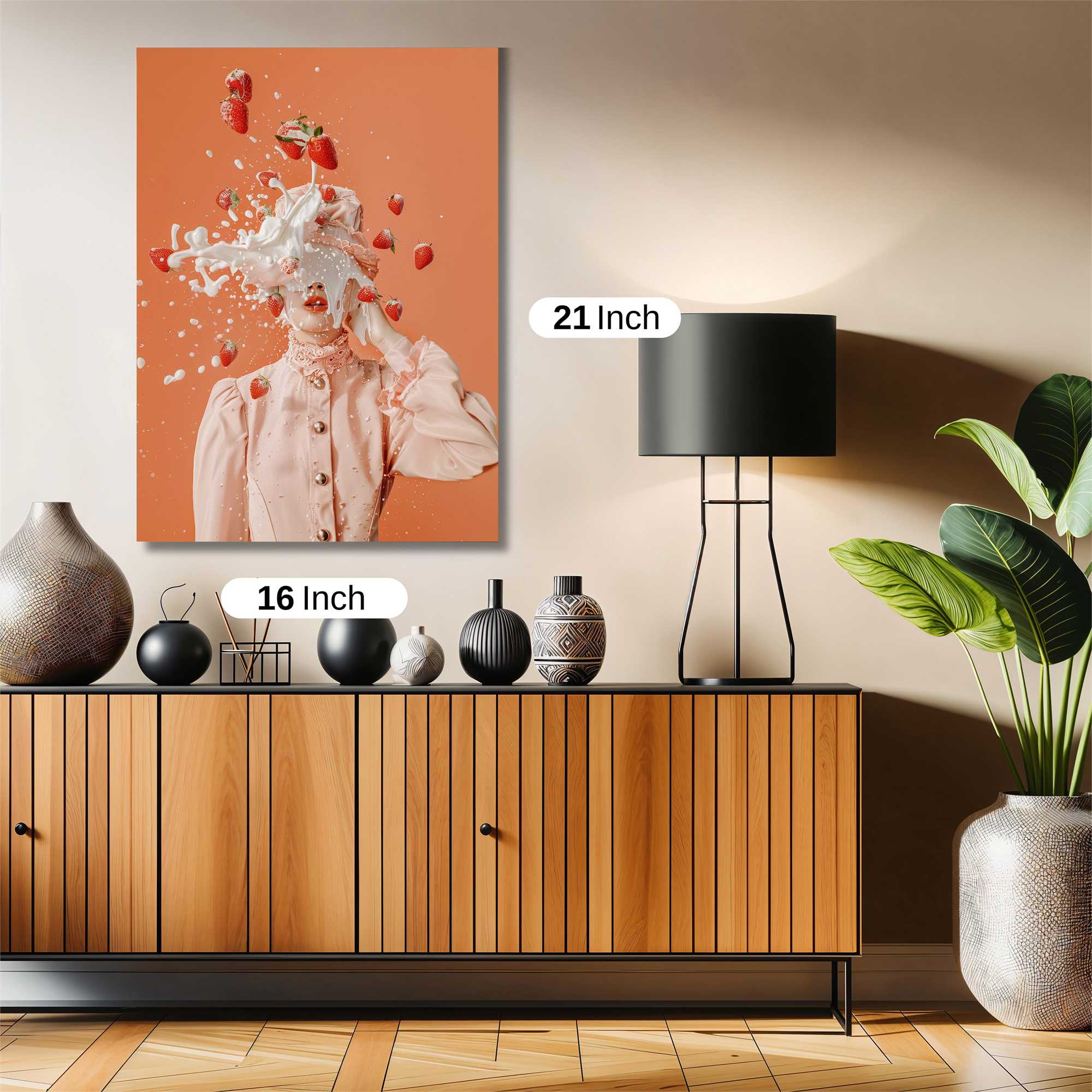 Strawberry Splatter Safe Wall Magnetic / M