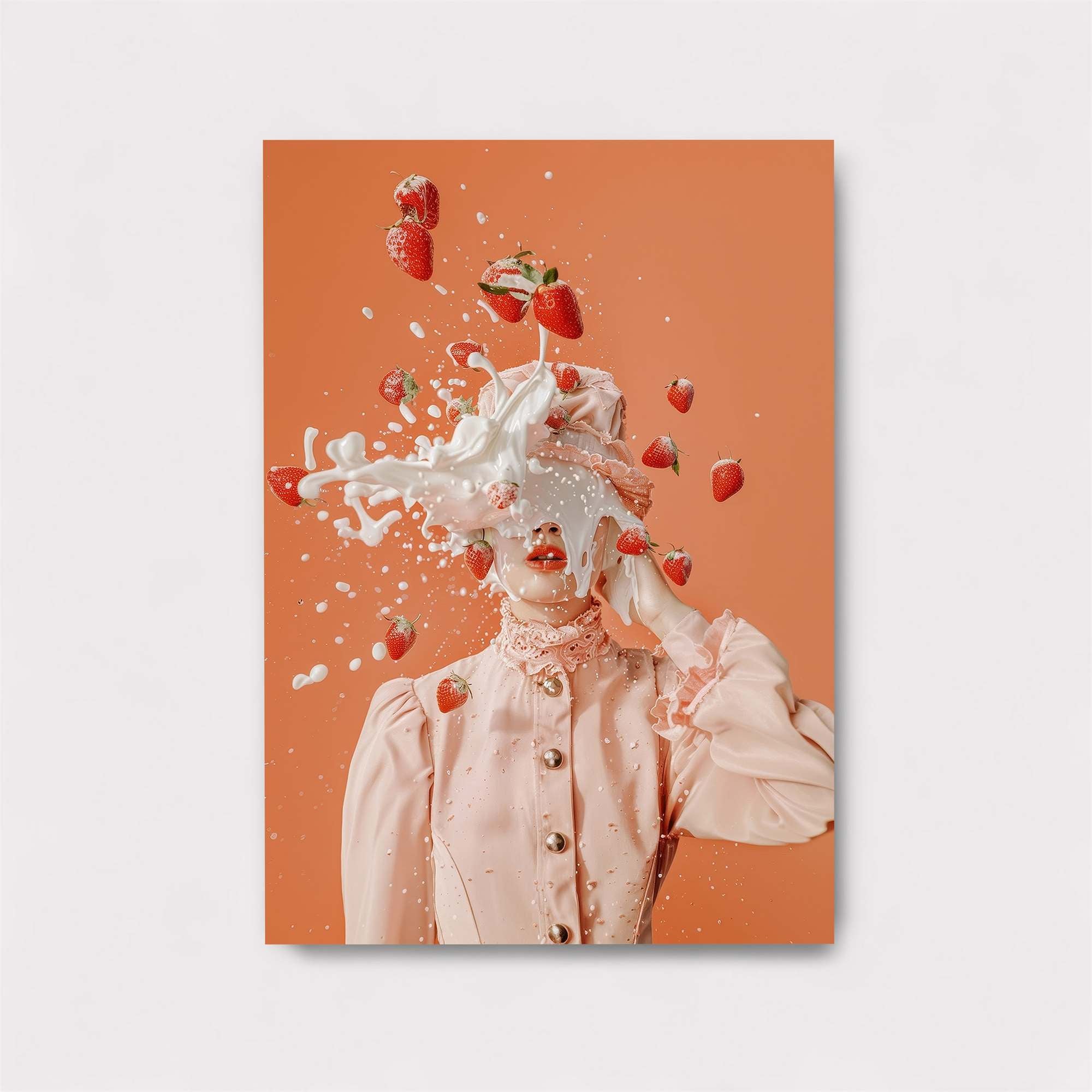 Strawberry Splatter Safe Wall Magnetic / M