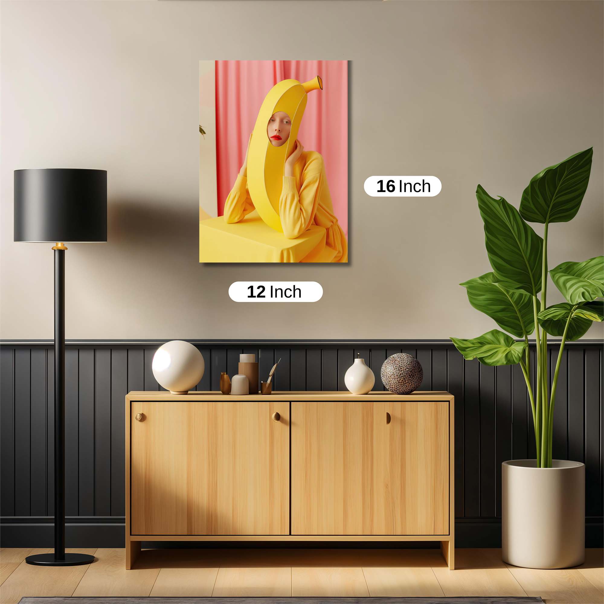 Banana Whimsy Safe Wall Magnetic / M