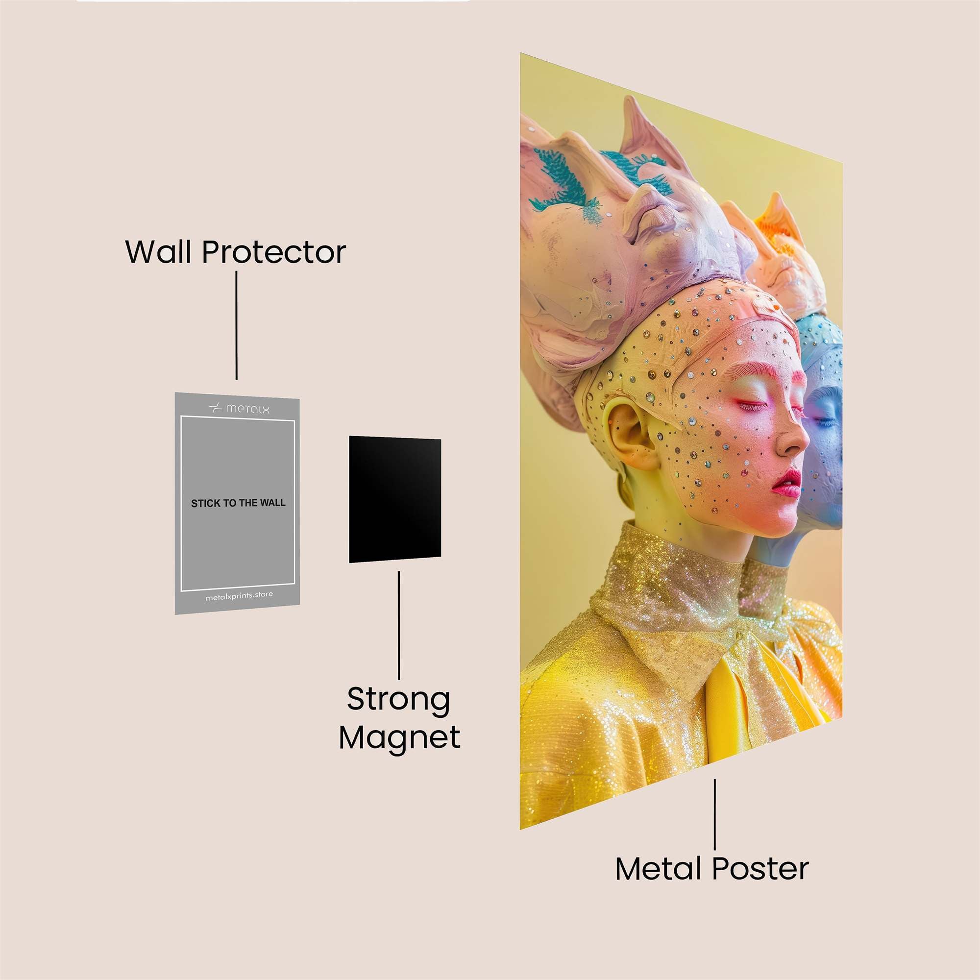 Colorful Dream Safe Wall Magnetic / M