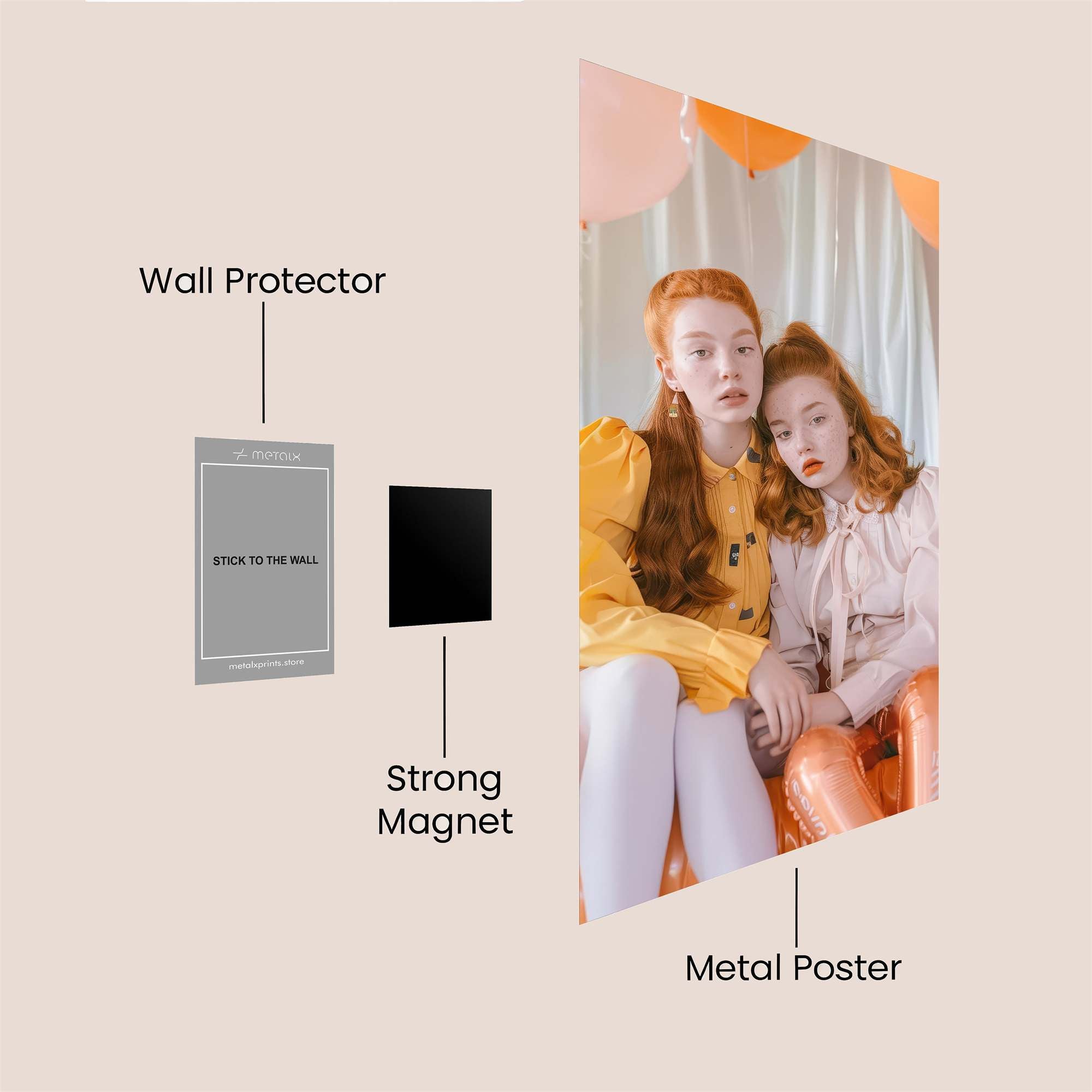 Sisters Serene Safe Wall Magnetic / M