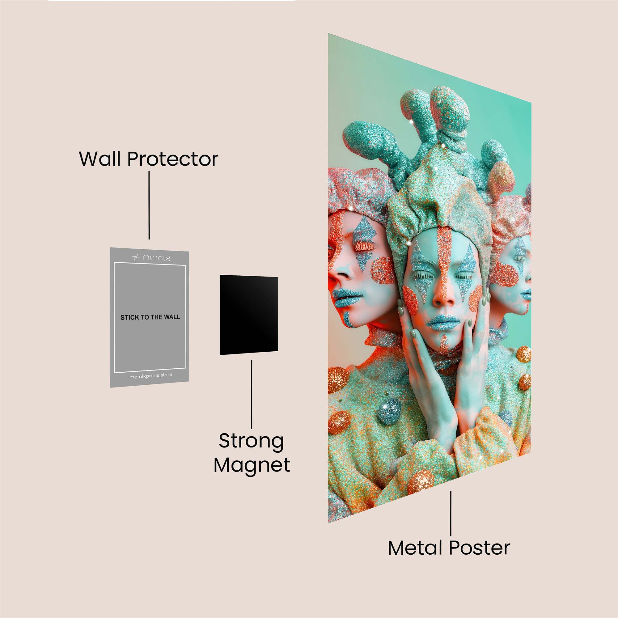 Jester Whimsy Safe Wall Magnetic / M