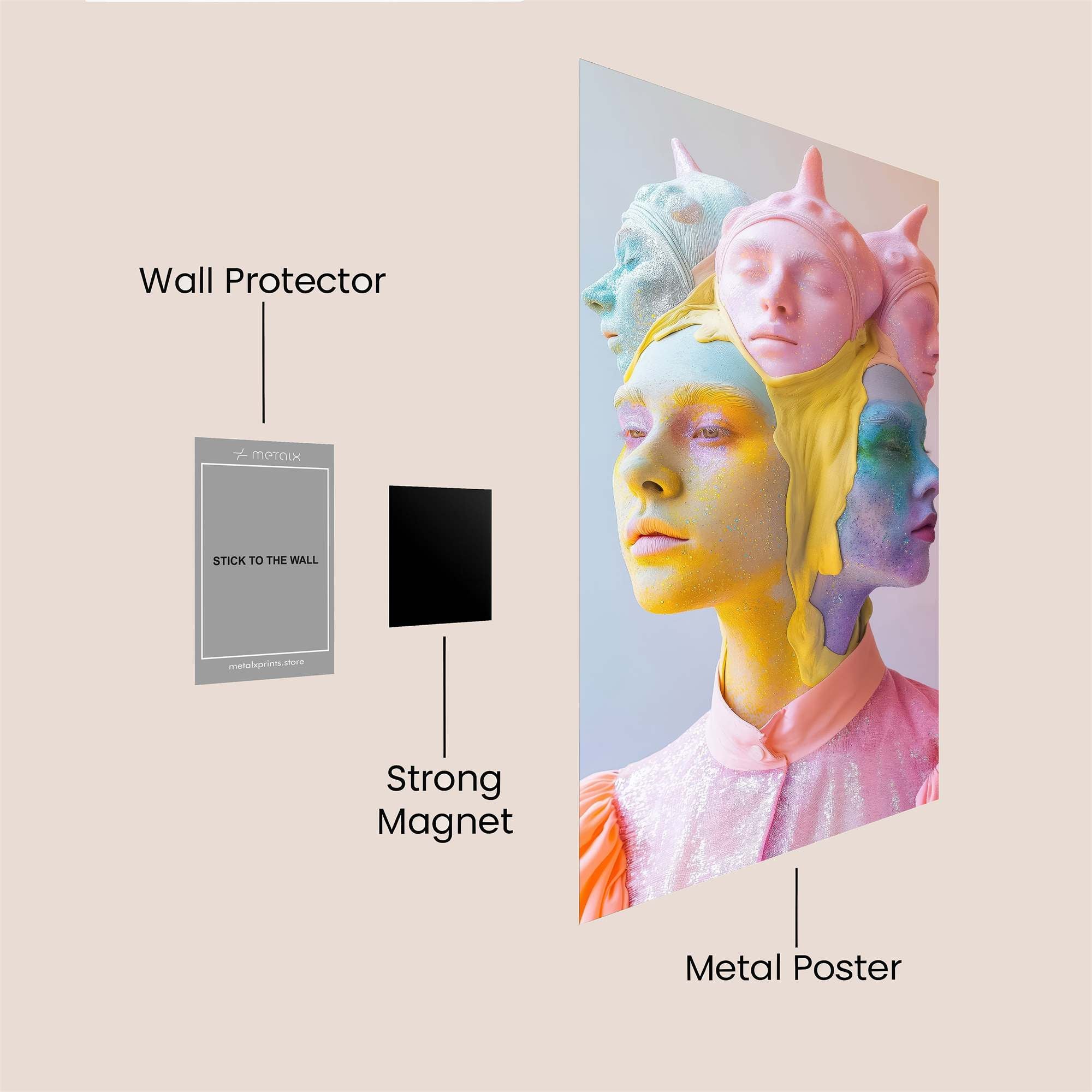 Faces Dreamscape Safe Wall Magnetic / M