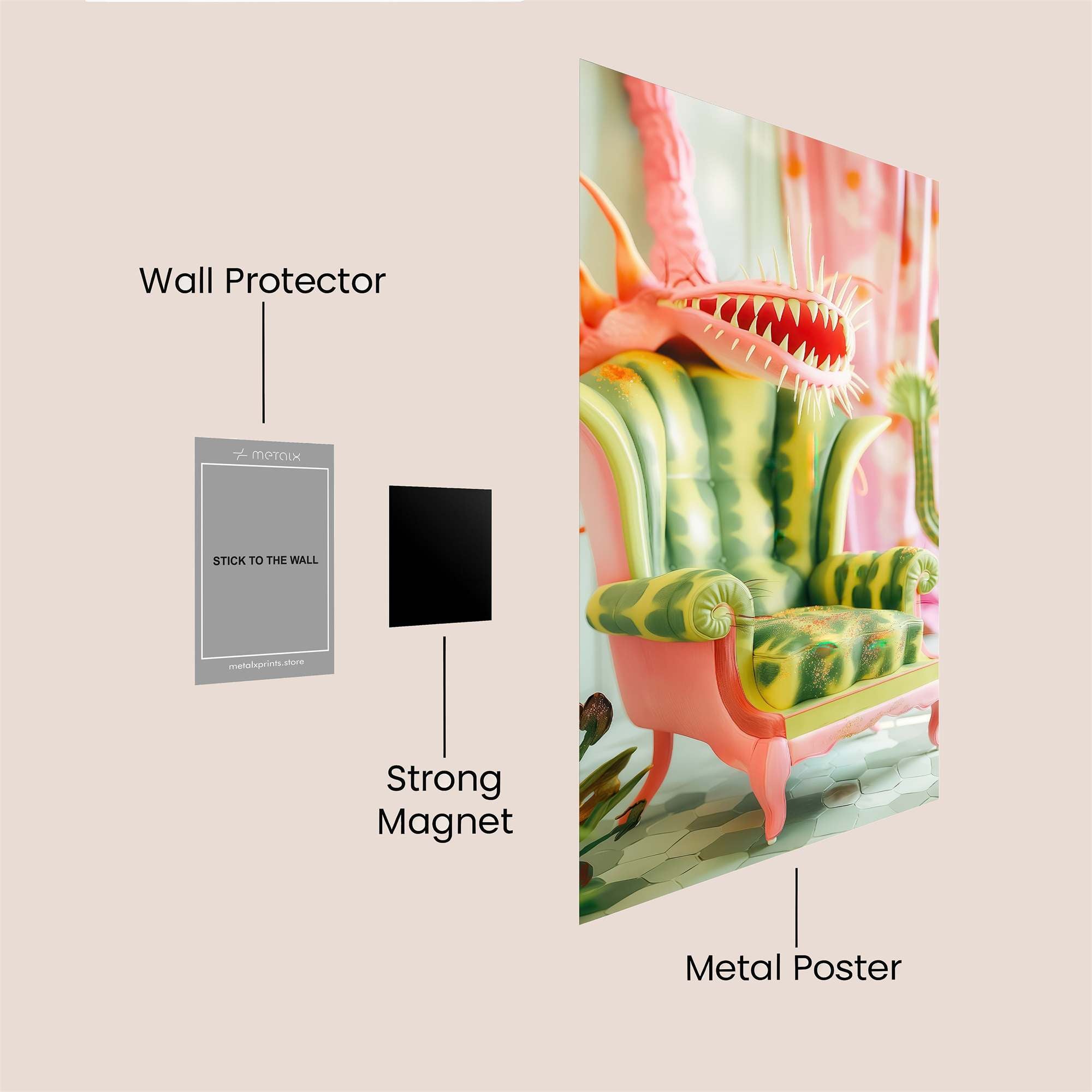 Venomous Whimsy Safe Wall Magnetic / M