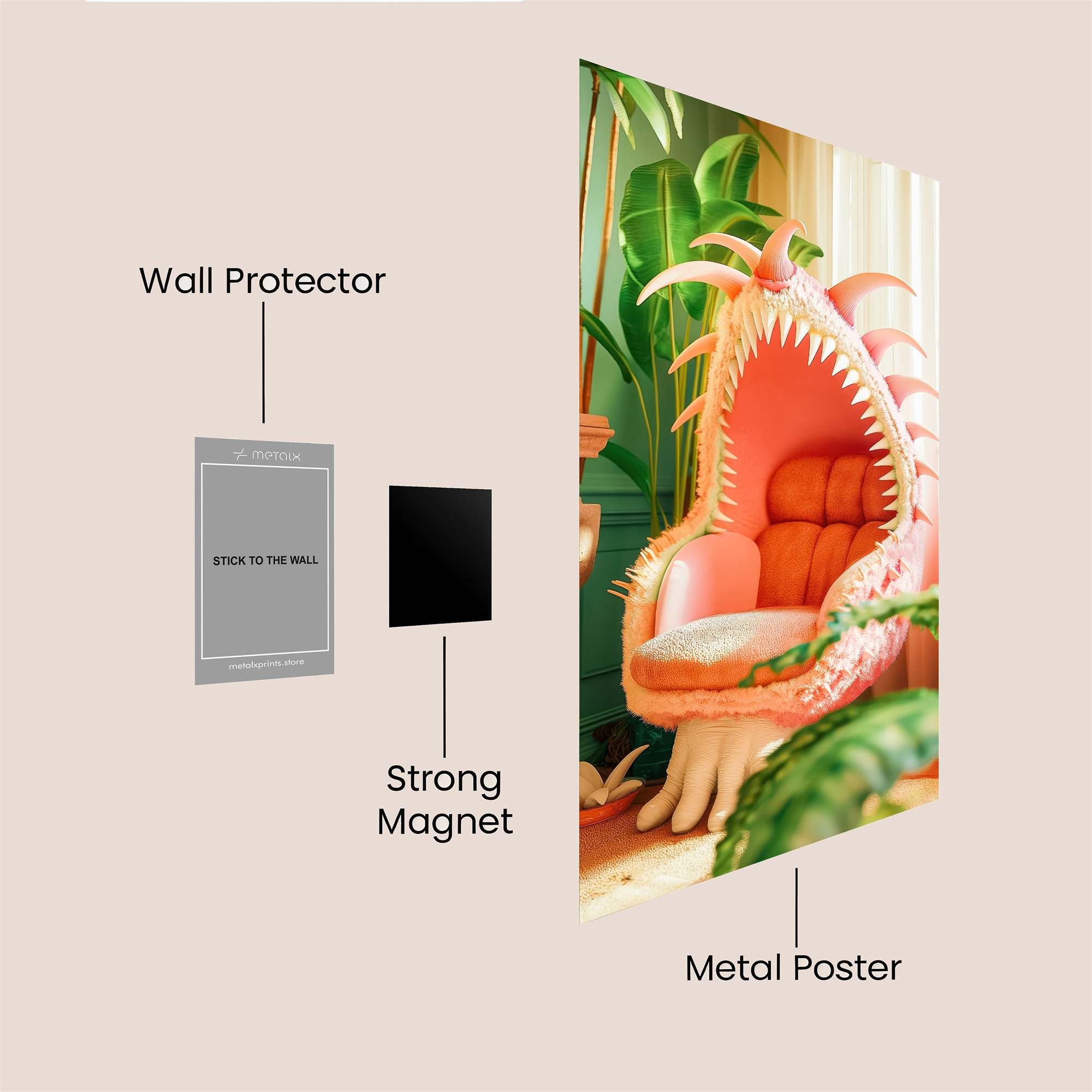 Monster Serenity Safe Wall Magnetic / M