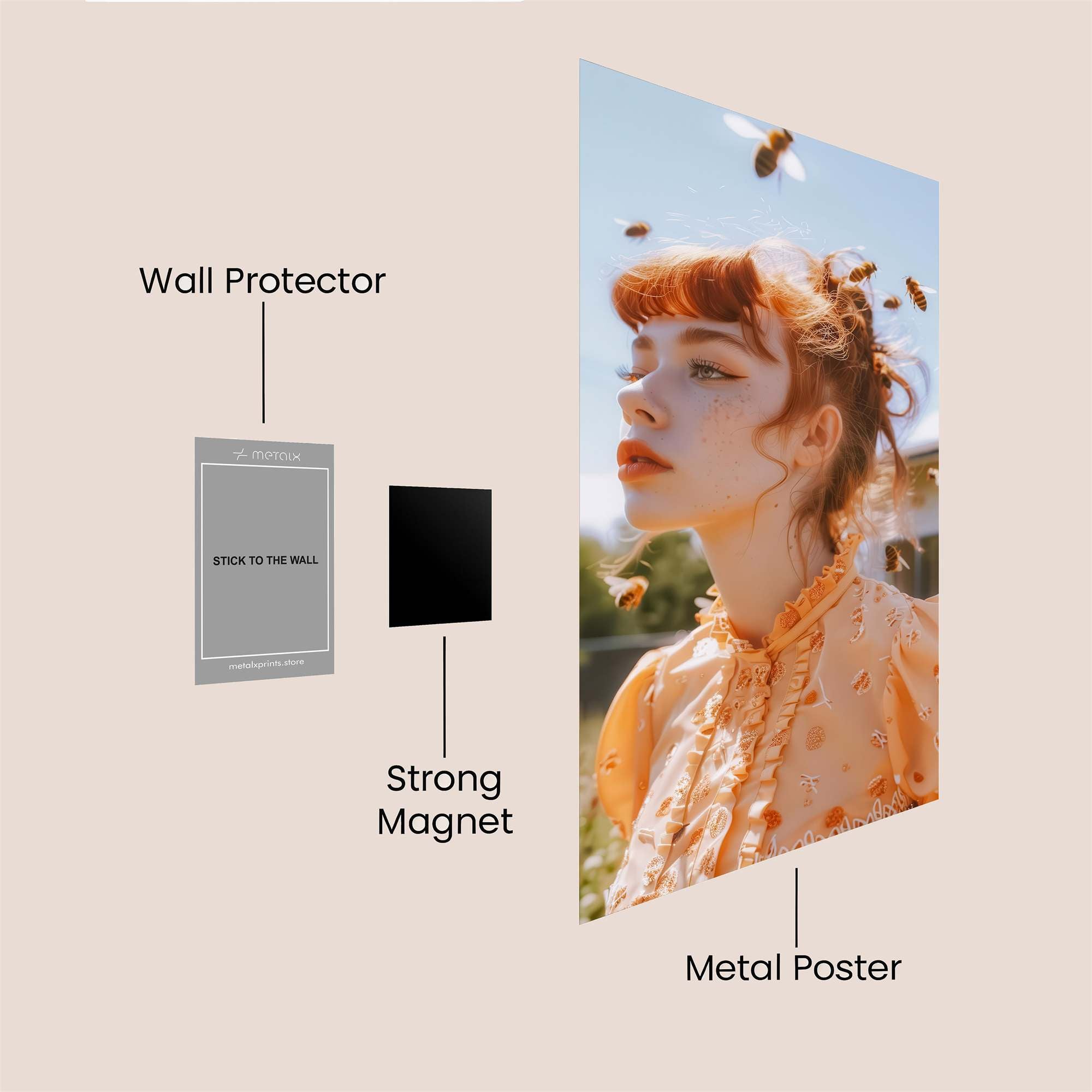 Bee Serenade Safe Wall Magnetic / M