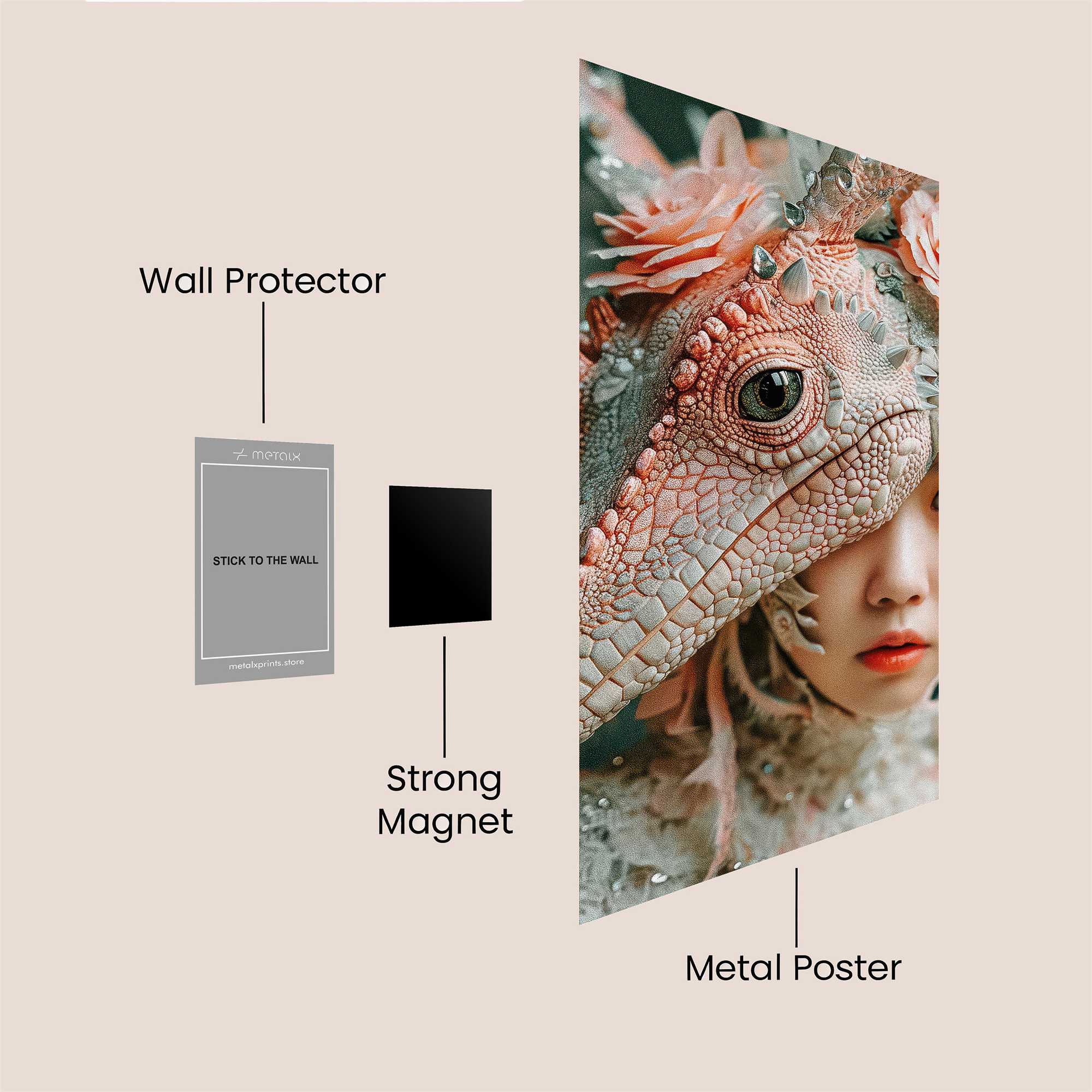 Dragon Serenity Safe Wall Magnetic / M