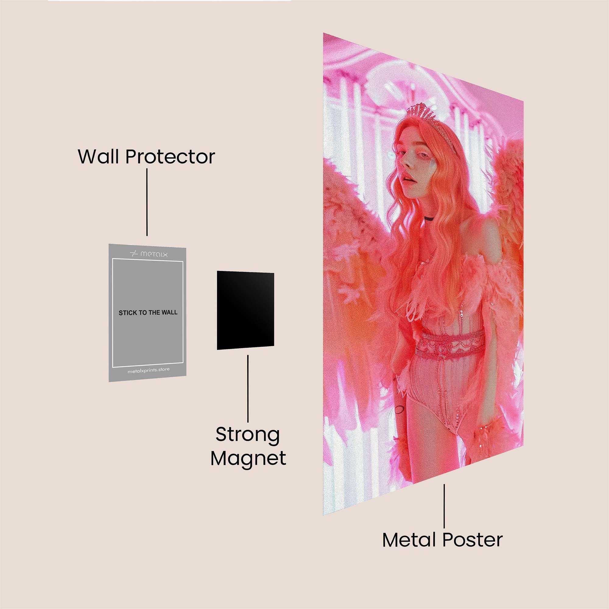 Angel Whimsy Safe Wall Magnetic / M