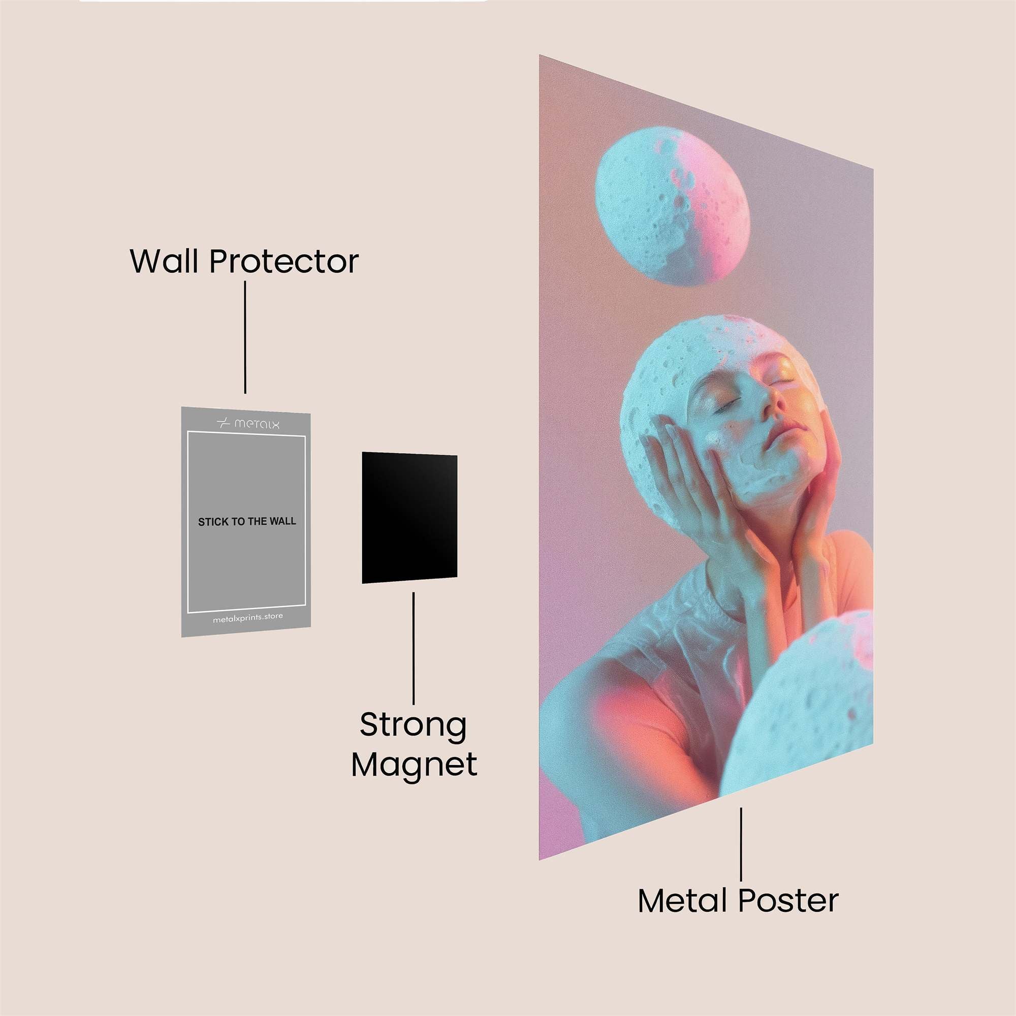 Moon Serenity Safe Wall Magnetic / M