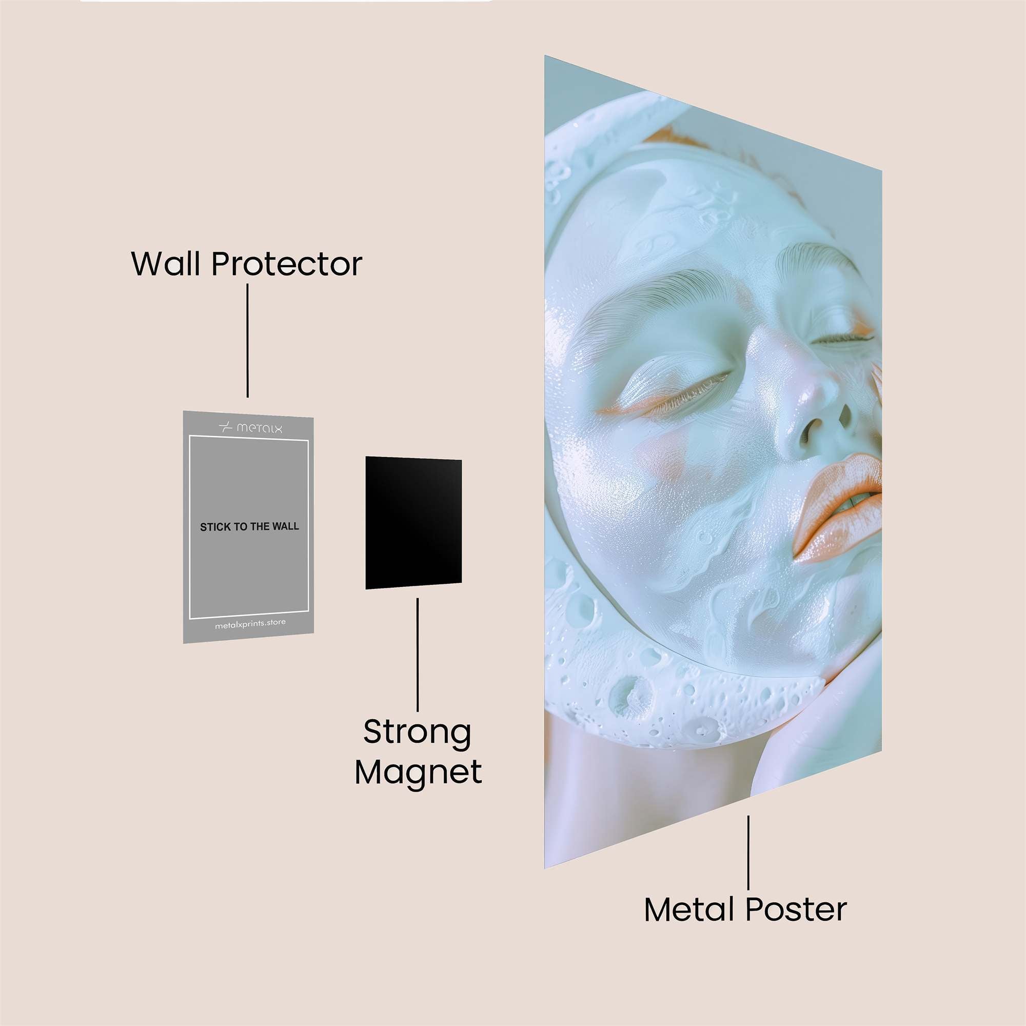 Moon Serenity Safe Wall Magnetic / M