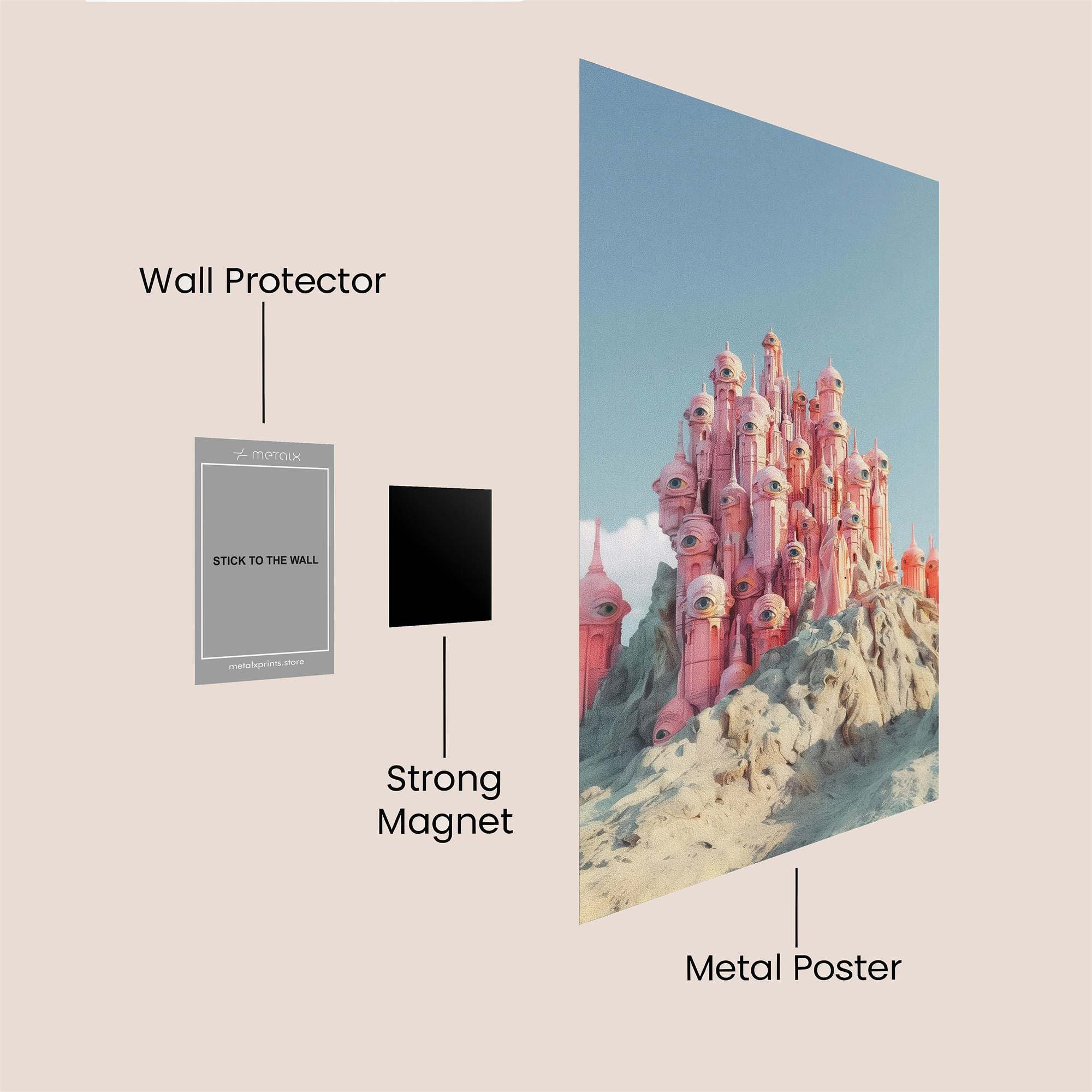 Castle Whimsy Safe Wall Magnetic / M