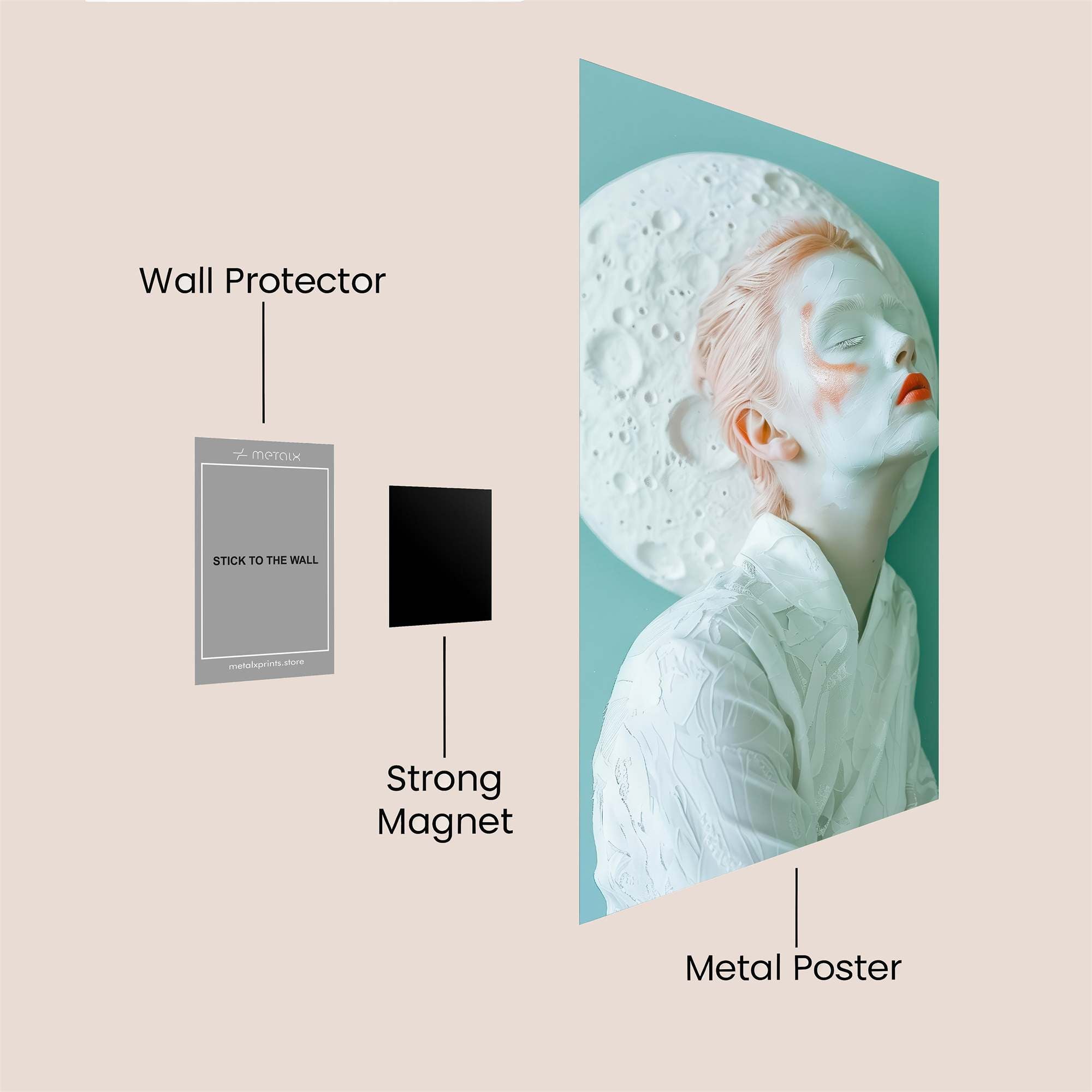 Moon Serenity Safe Wall Magnetic / M