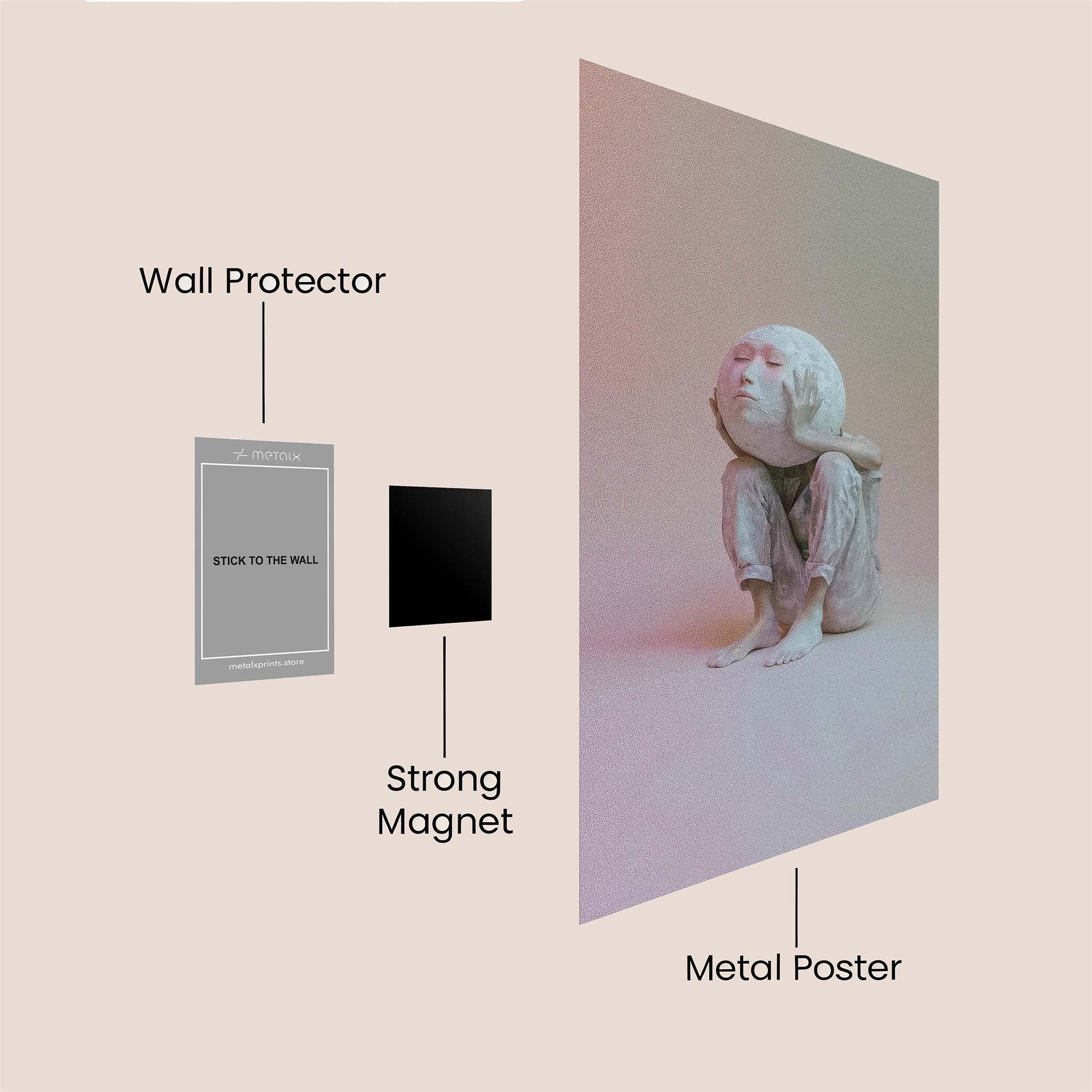 Sphere Serenity Safe Wall Magnetic / M