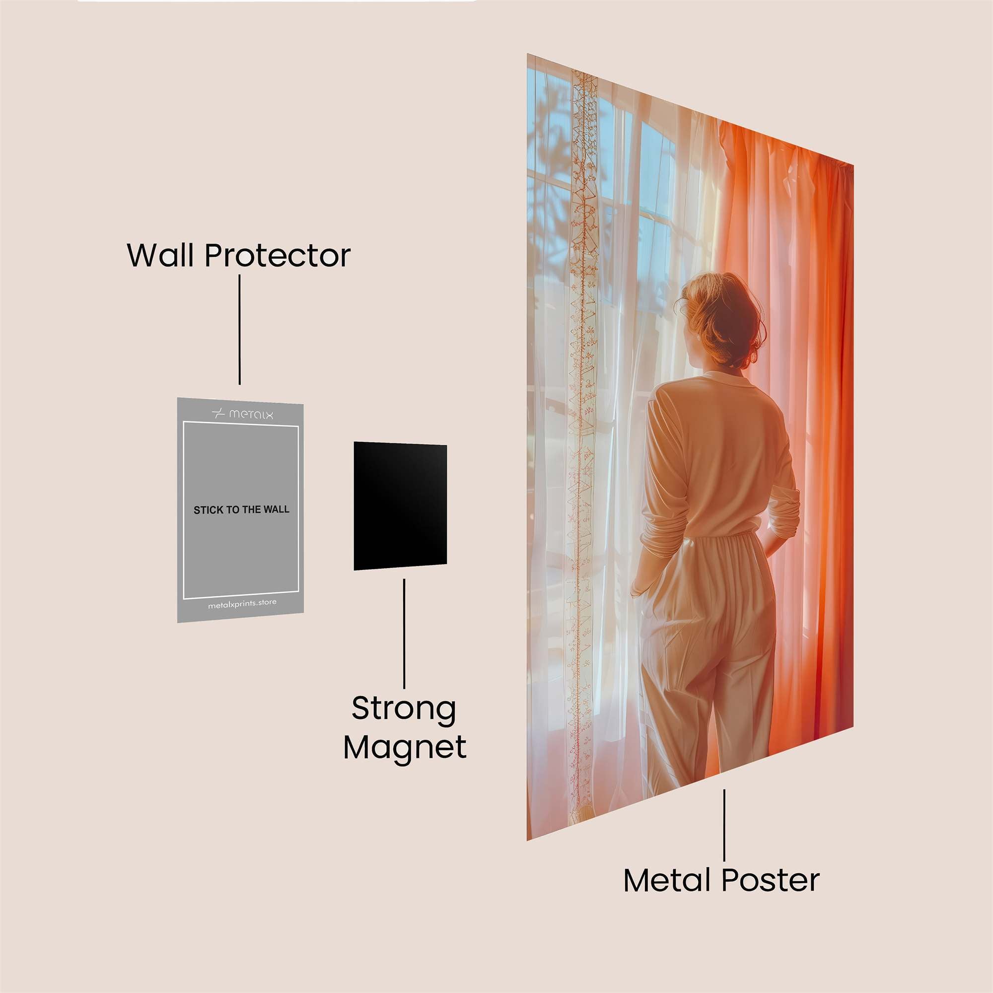 Sunlit Serenity Safe Wall Magnetic / M