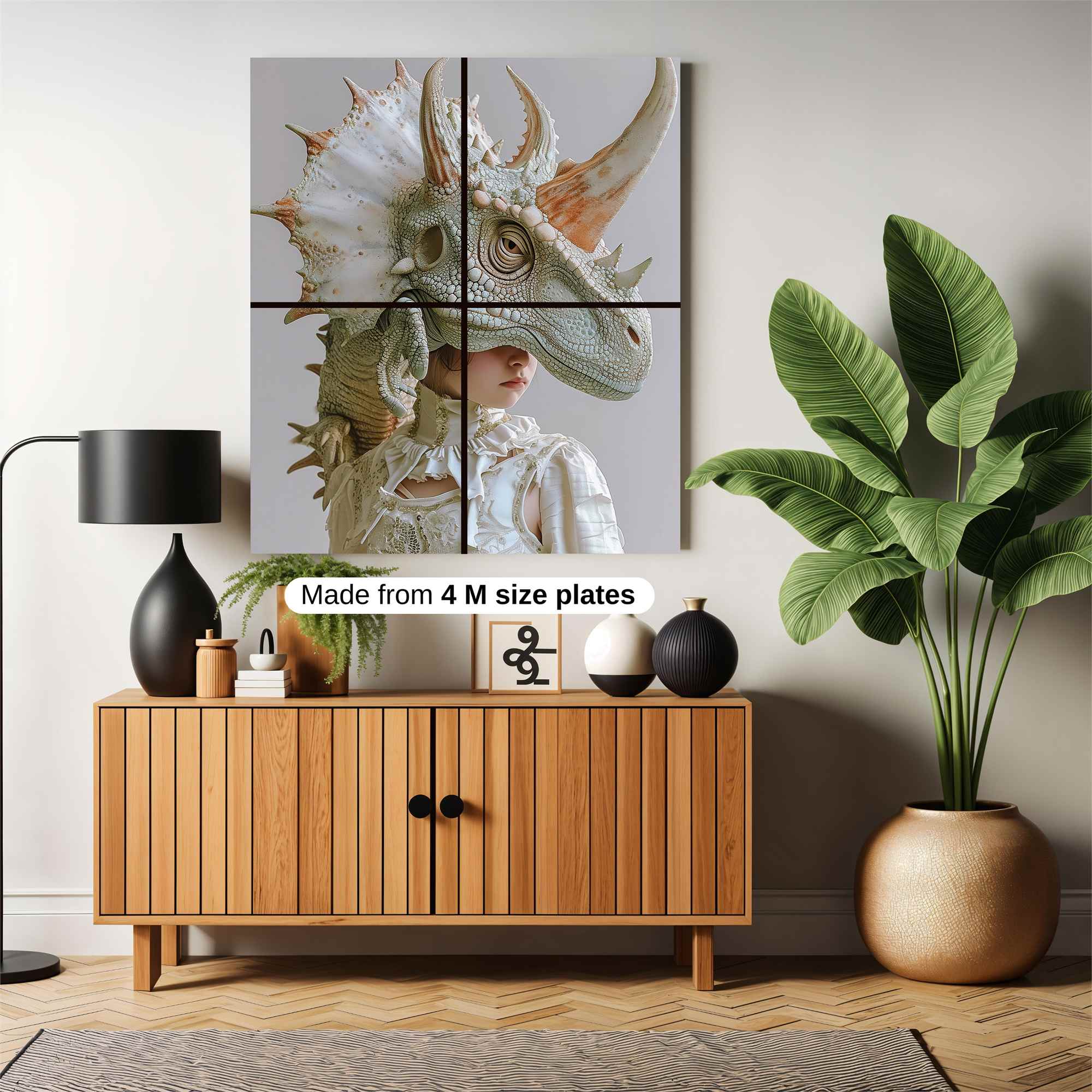 Triceratops Whimsy Safe Wall Magnetic / M