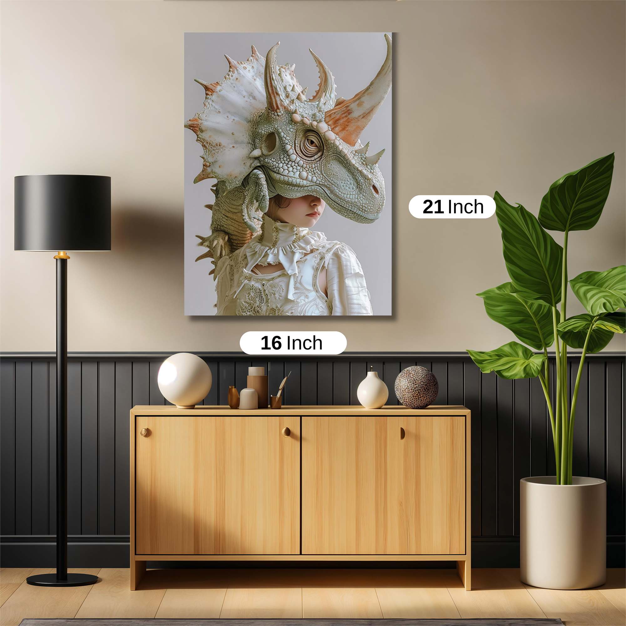 Triceratops Whimsy Safe Wall Magnetic / M