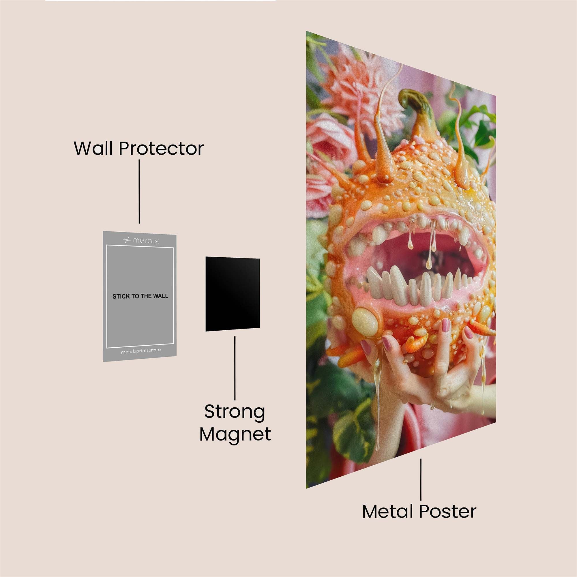 Fruit Monster Safe Wall Magnetic / M