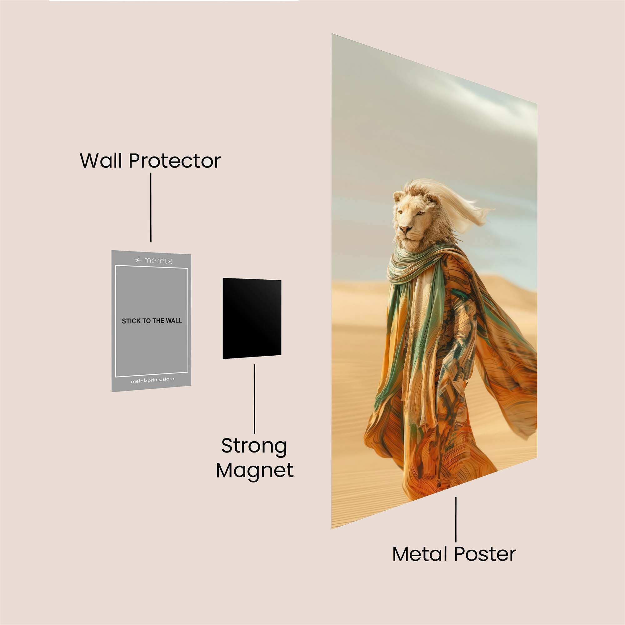 Lion Majesty Safe Wall Magnetic / M
