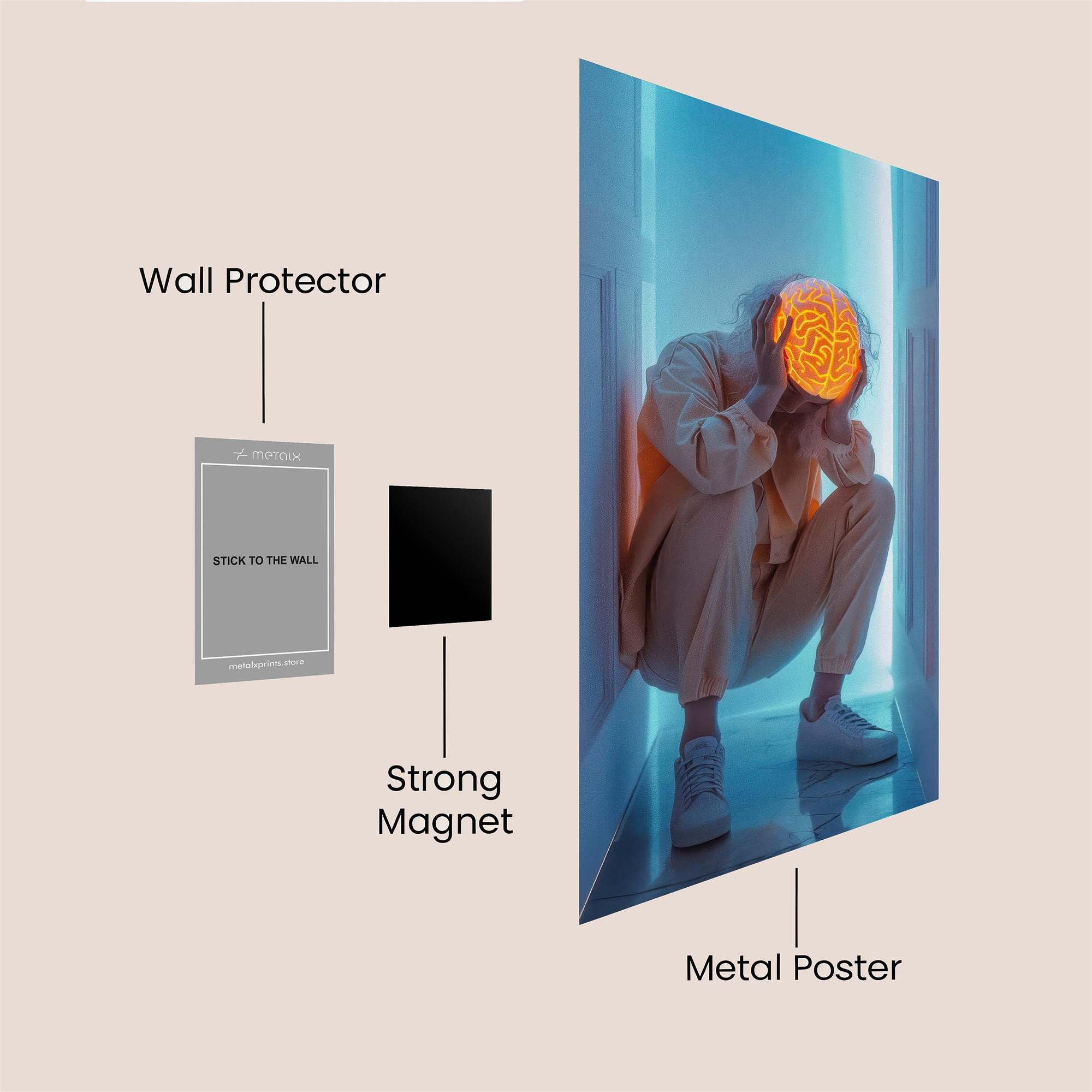 Mind Meld Safe Wall Magnetic / M