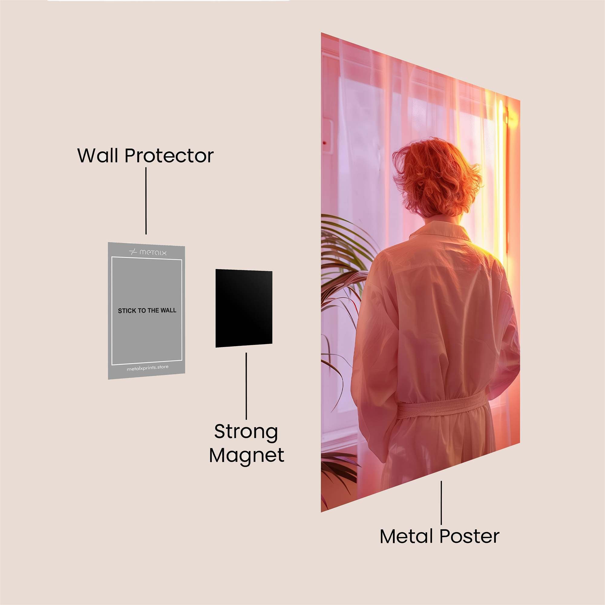 Silhouette Serenity Safe Wall Magnetic / M