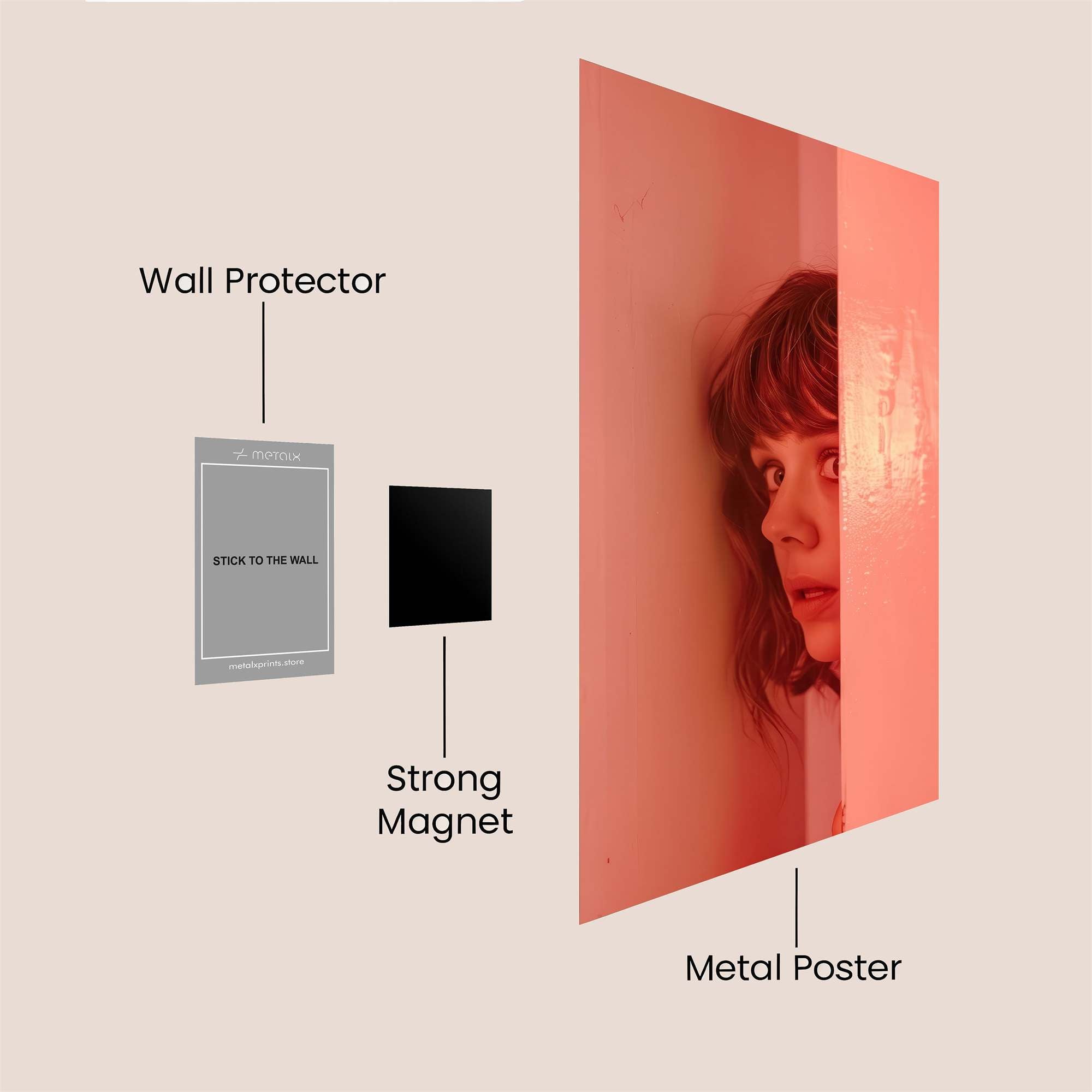 Peekaboo Mystery Safe Wall Magnetic / M
