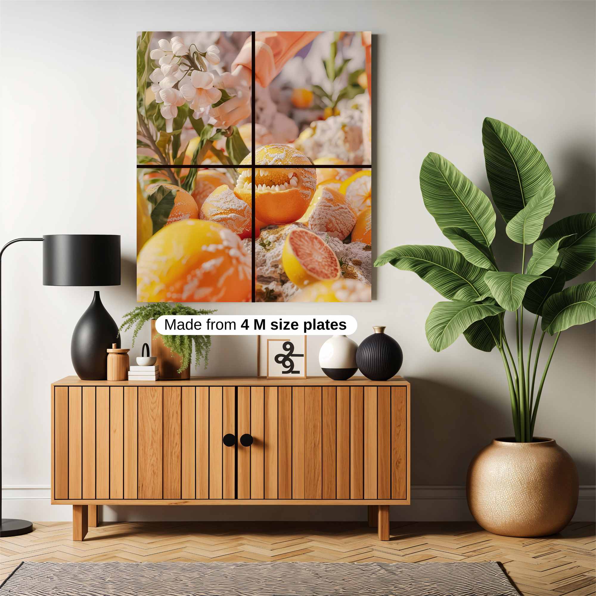 Orange Whimsy Safe Wall Magnetic / M
