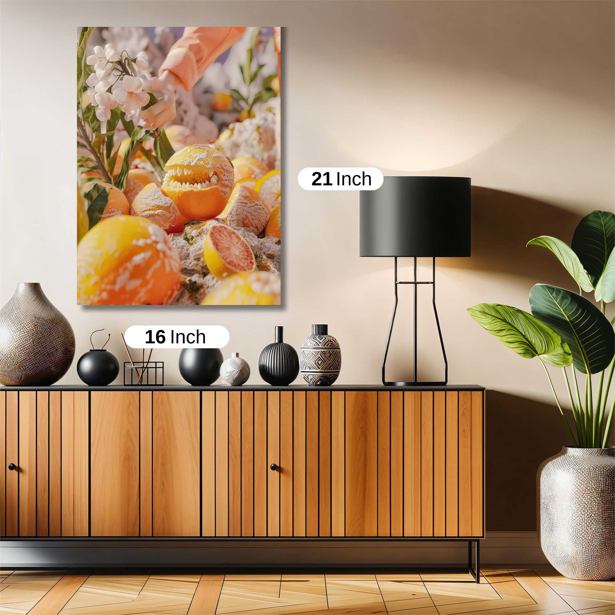 Orange Whimsy Safe Wall Magnetic / M