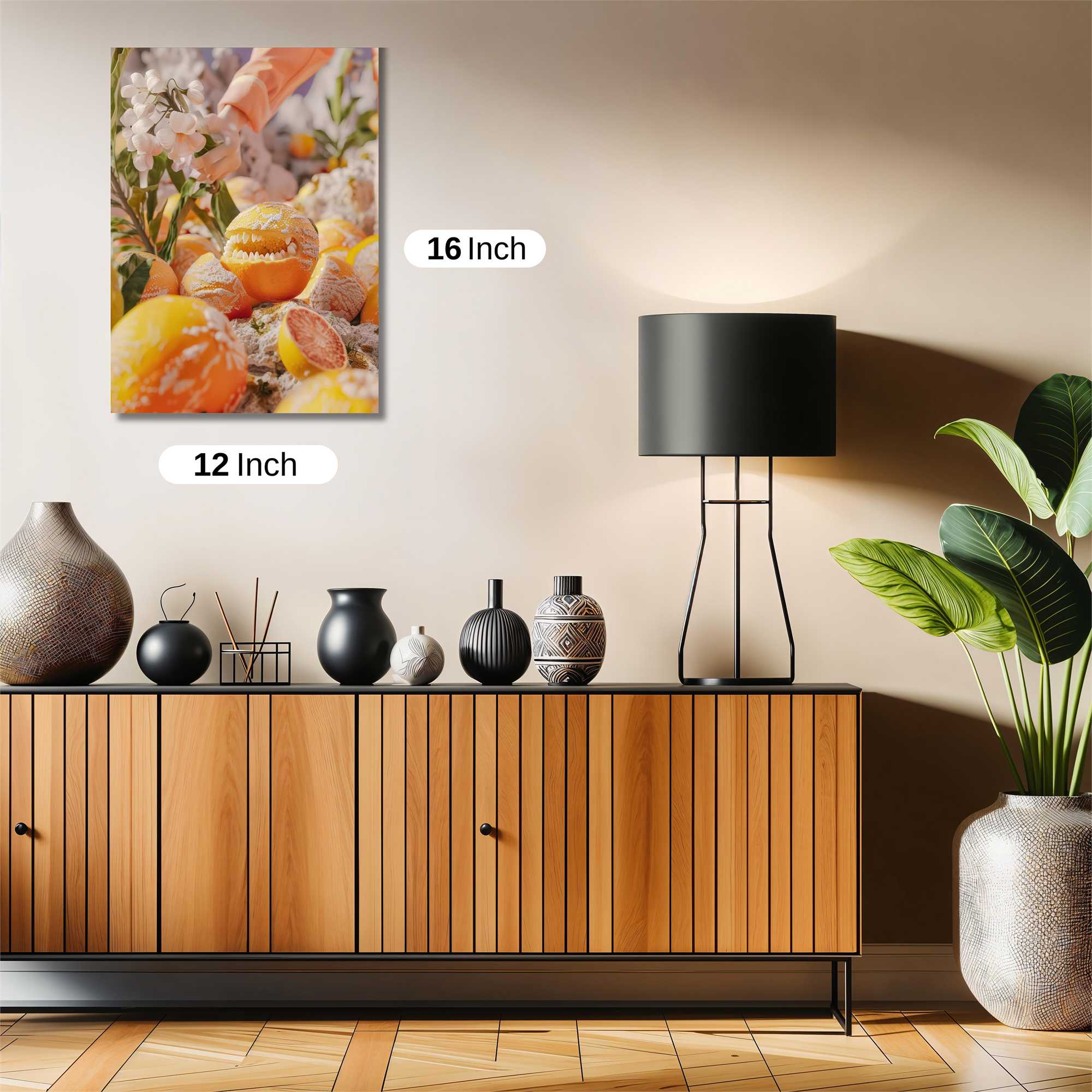 Orange Whimsy Safe Wall Magnetic / M