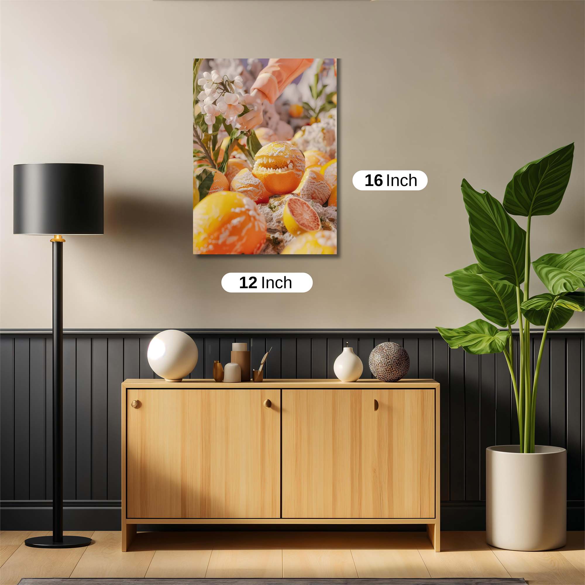 Orange Whimsy Safe Wall Magnetic / M