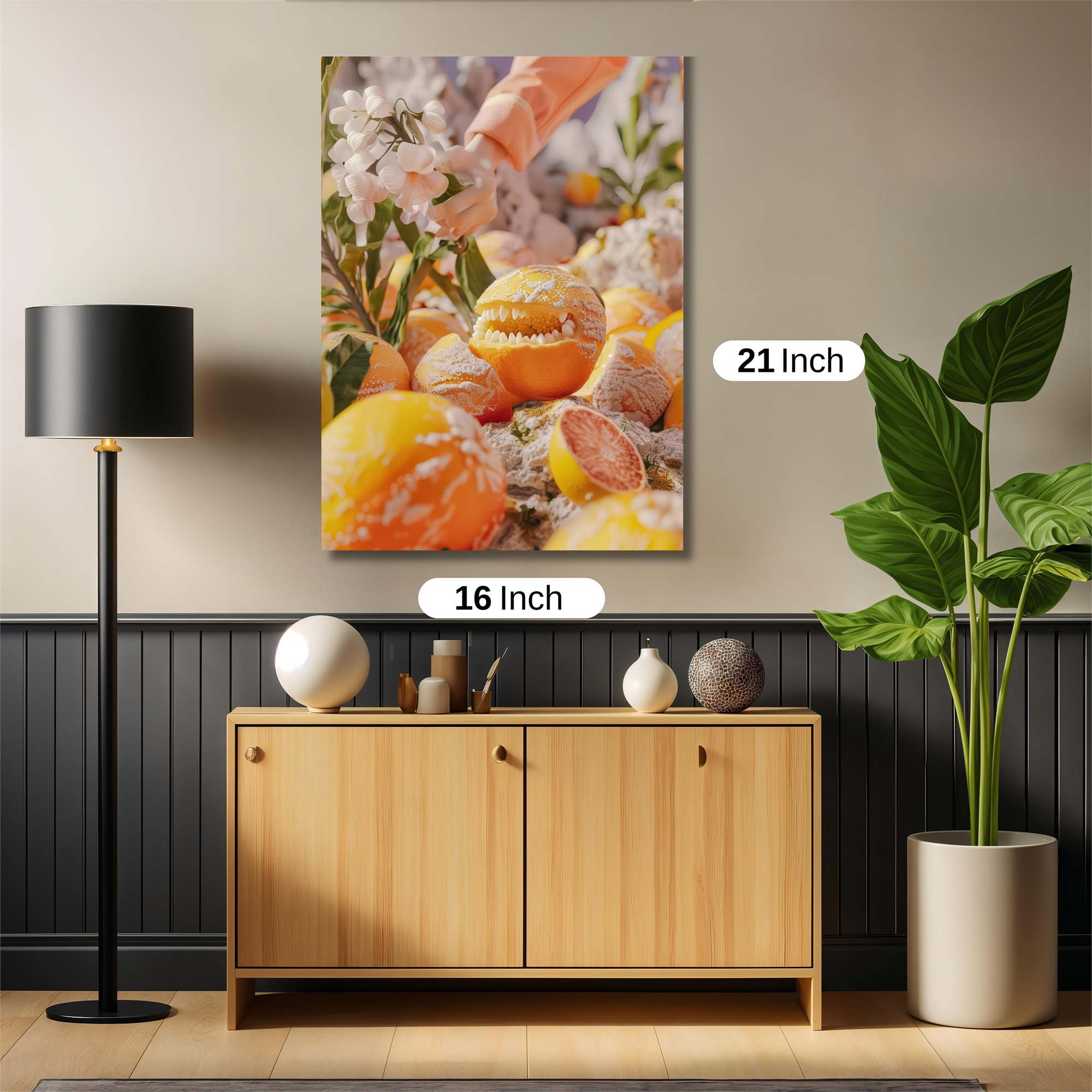 Orange Whimsy Safe Wall Magnetic / M