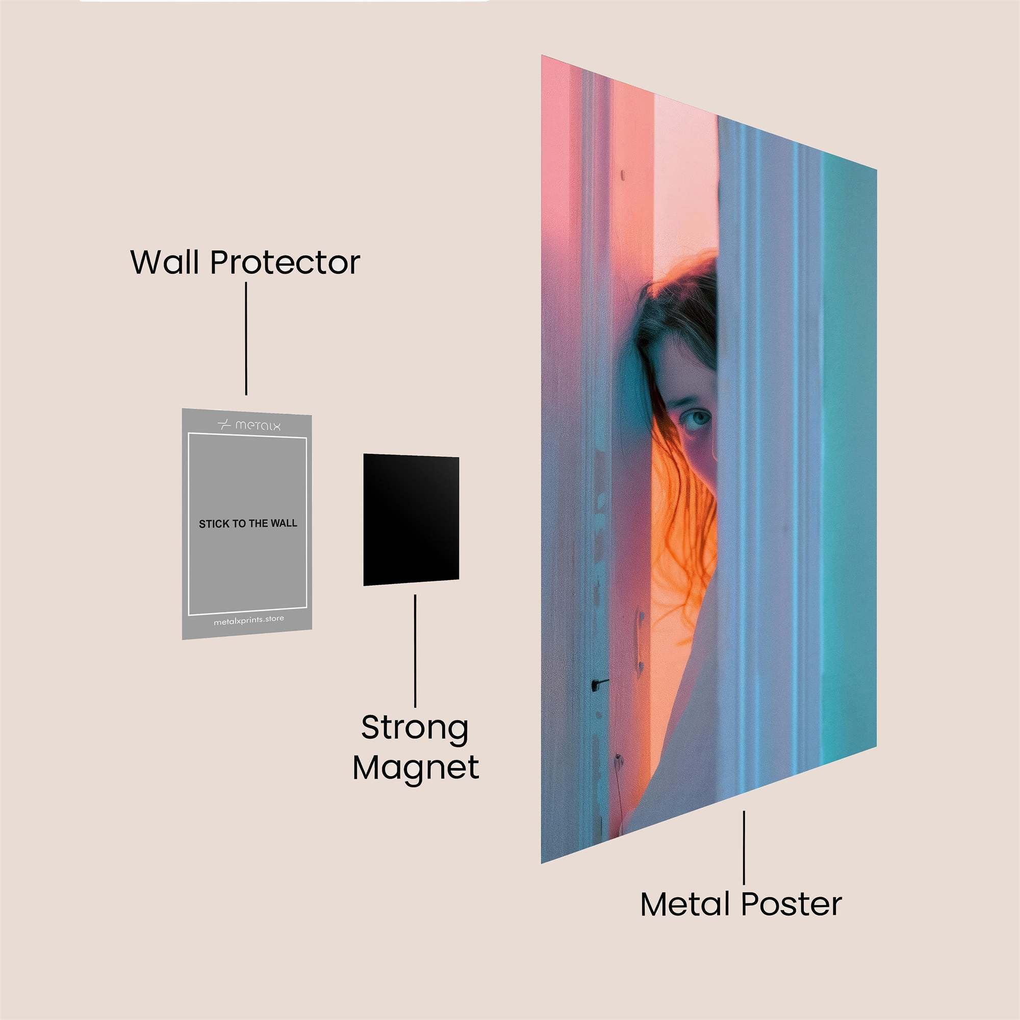Curious Twilight Safe Wall Magnetic / M
