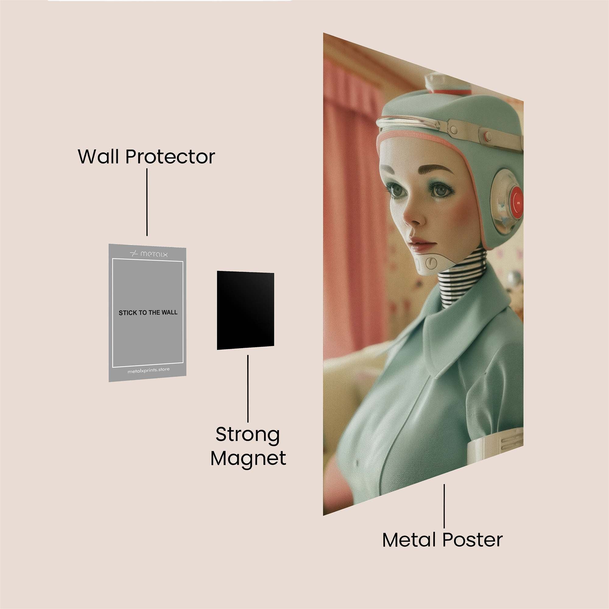 Robot Whimsy Safe Wall Magnetic / M