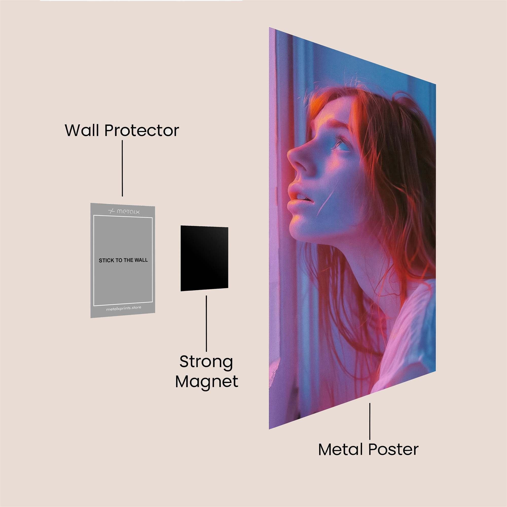 Gaze Serene Safe Wall Magnetic / M