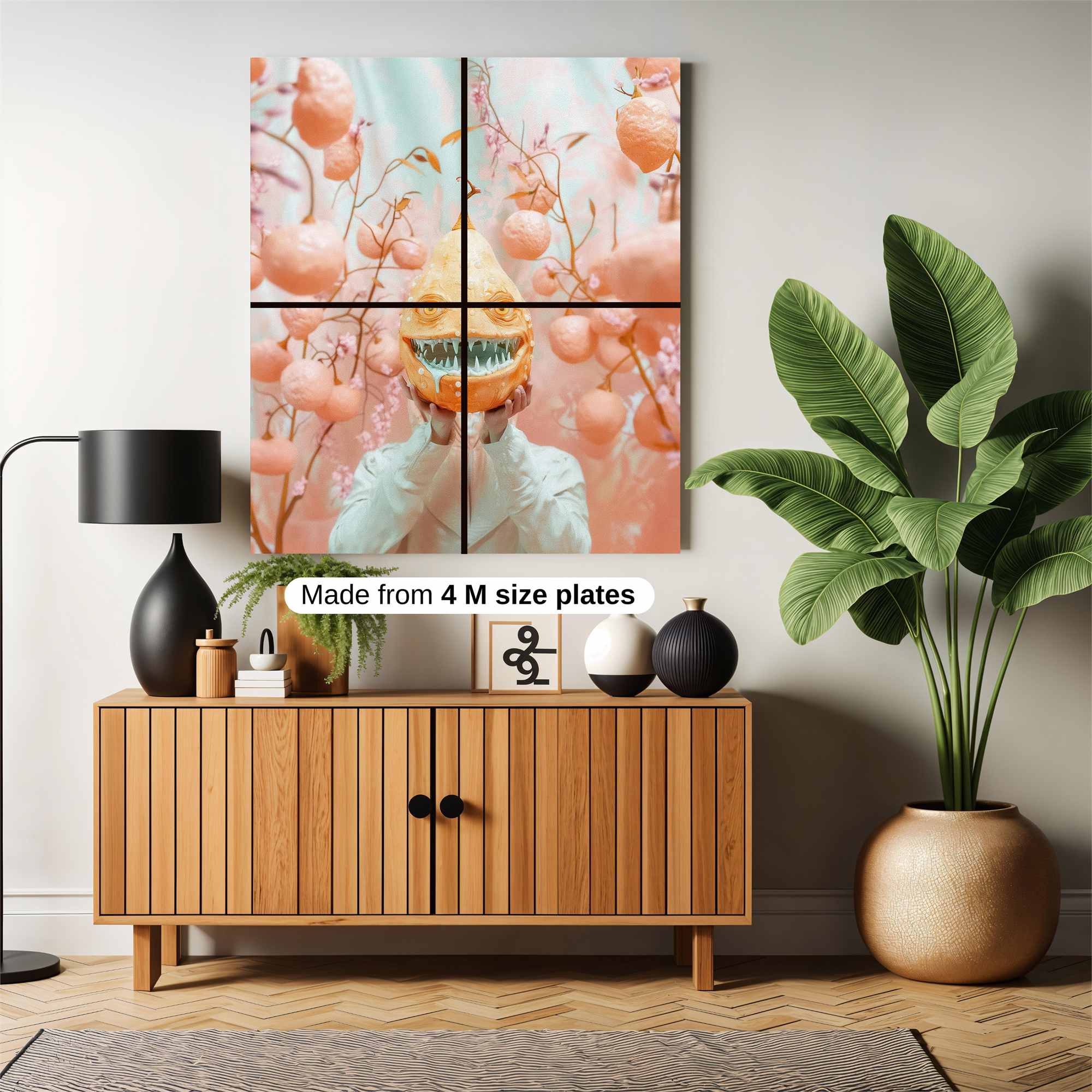 Pumpkin Whimsy Safe Wall Magnetic / M