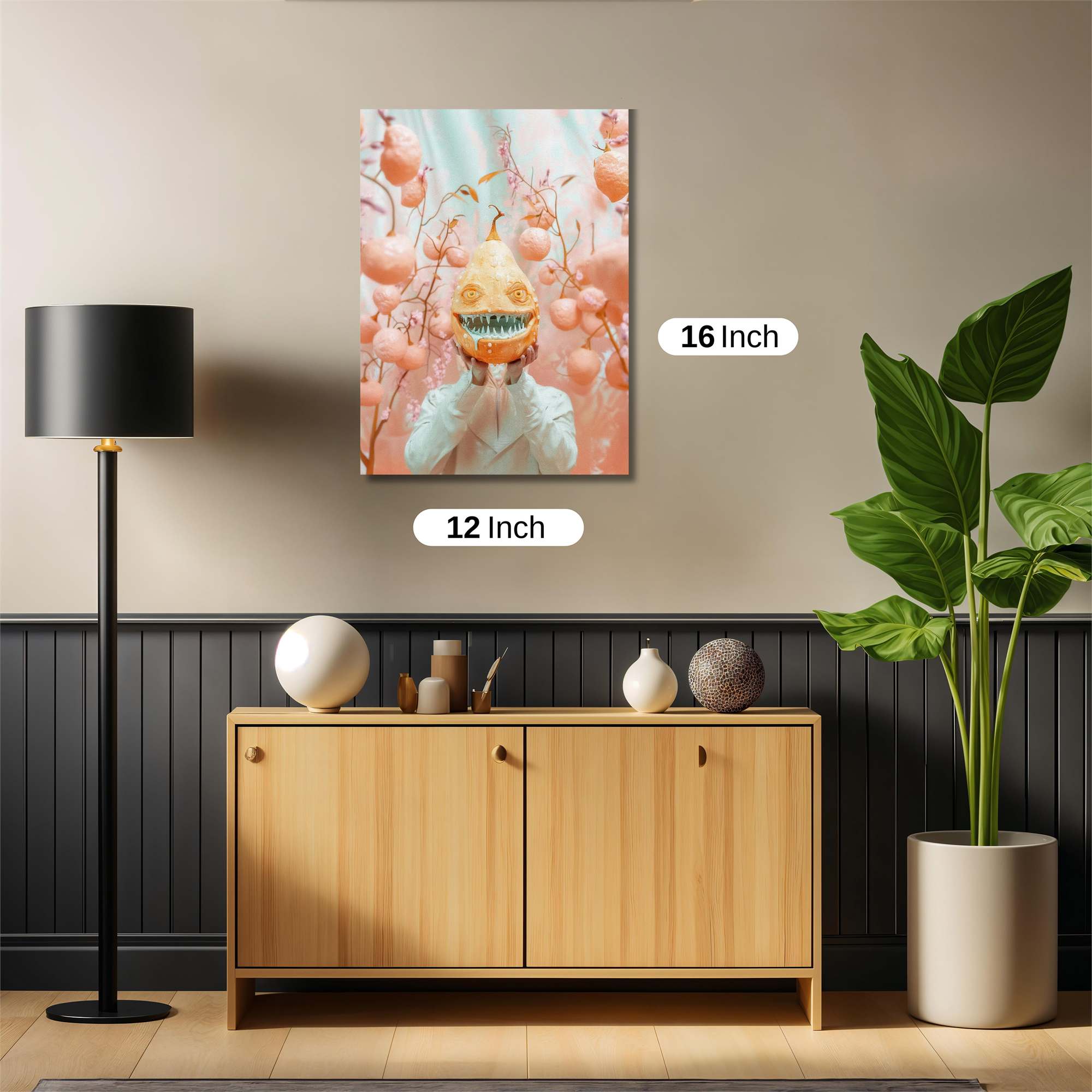 Pumpkin Whimsy Safe Wall Magnetic / M