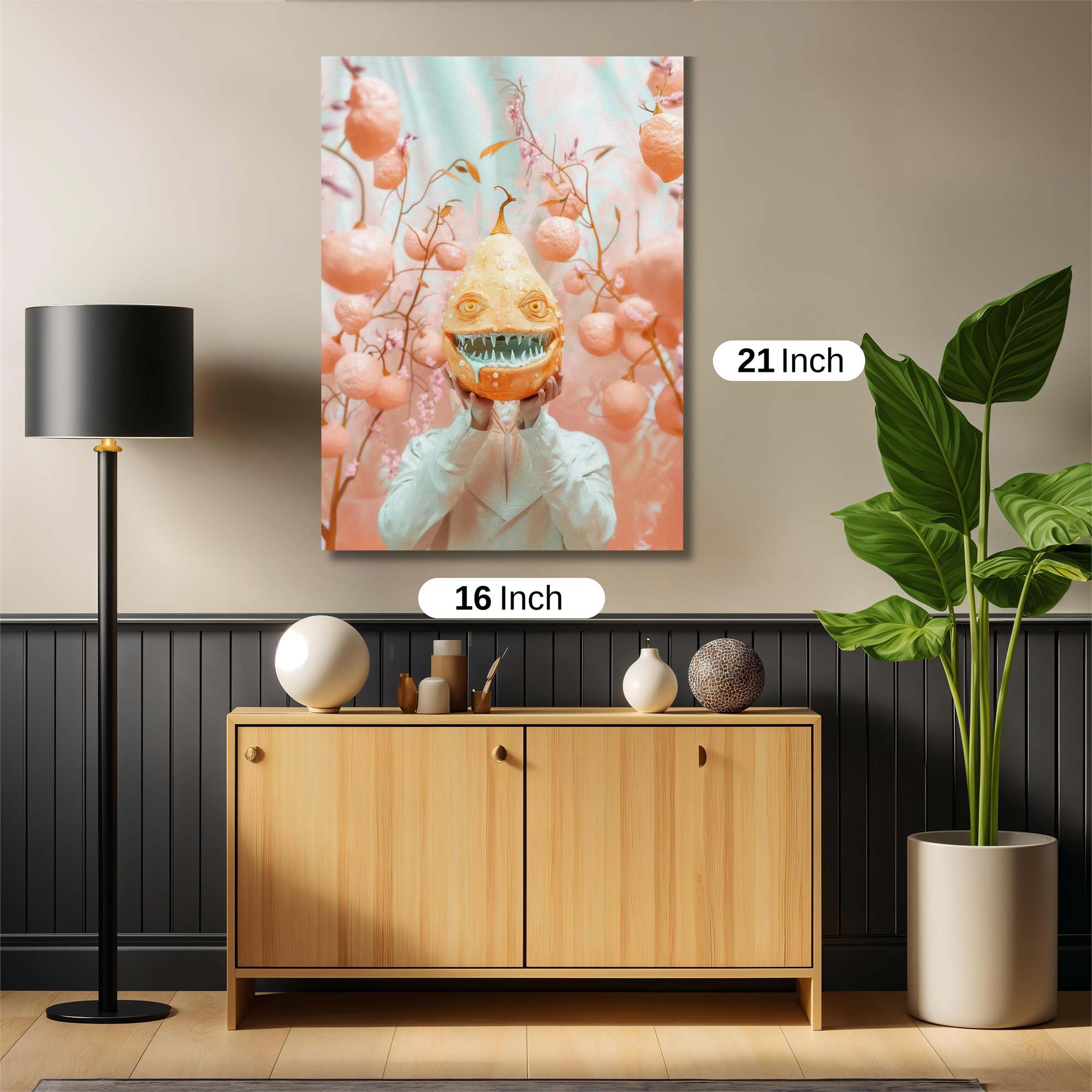 Pumpkin Whimsy Safe Wall Magnetic / M