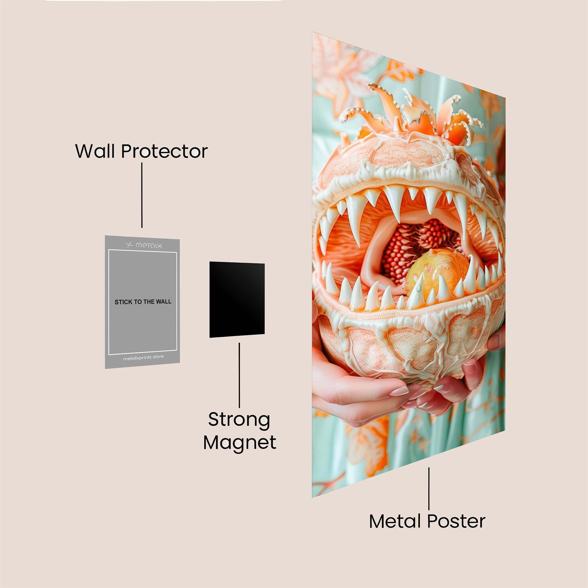 Monster Whimsy Safe Wall Magnetic / M