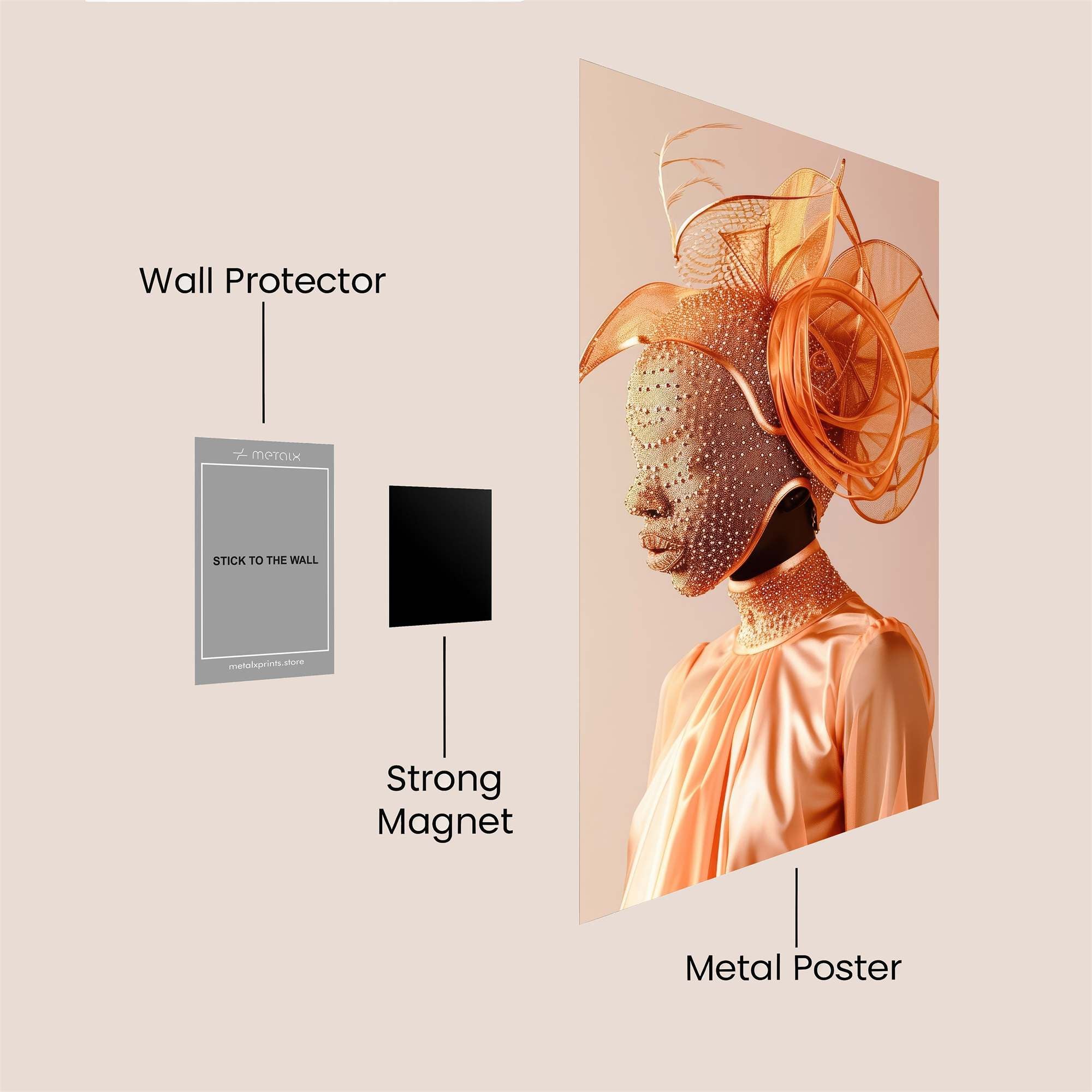 Ethereal Elegance Safe Wall Magnetic / M