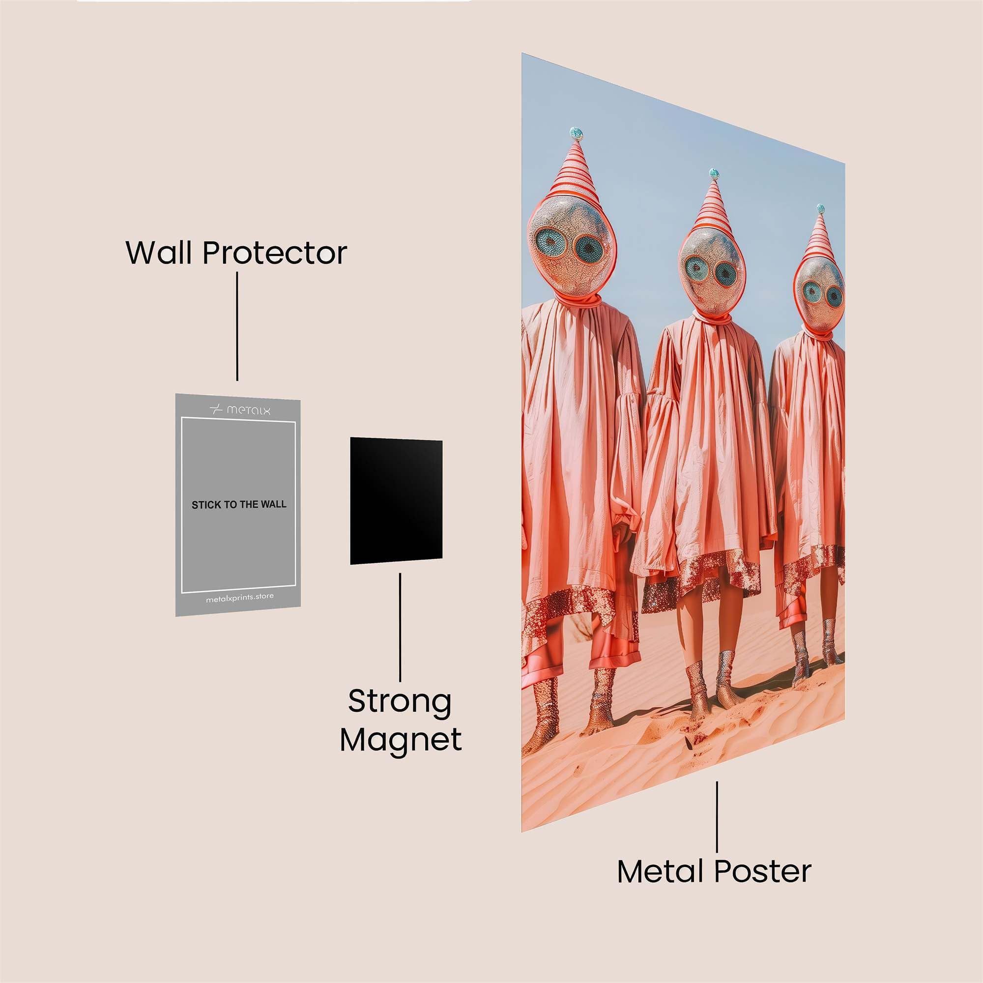 Desert Dreamers Safe Wall Magnetic / M