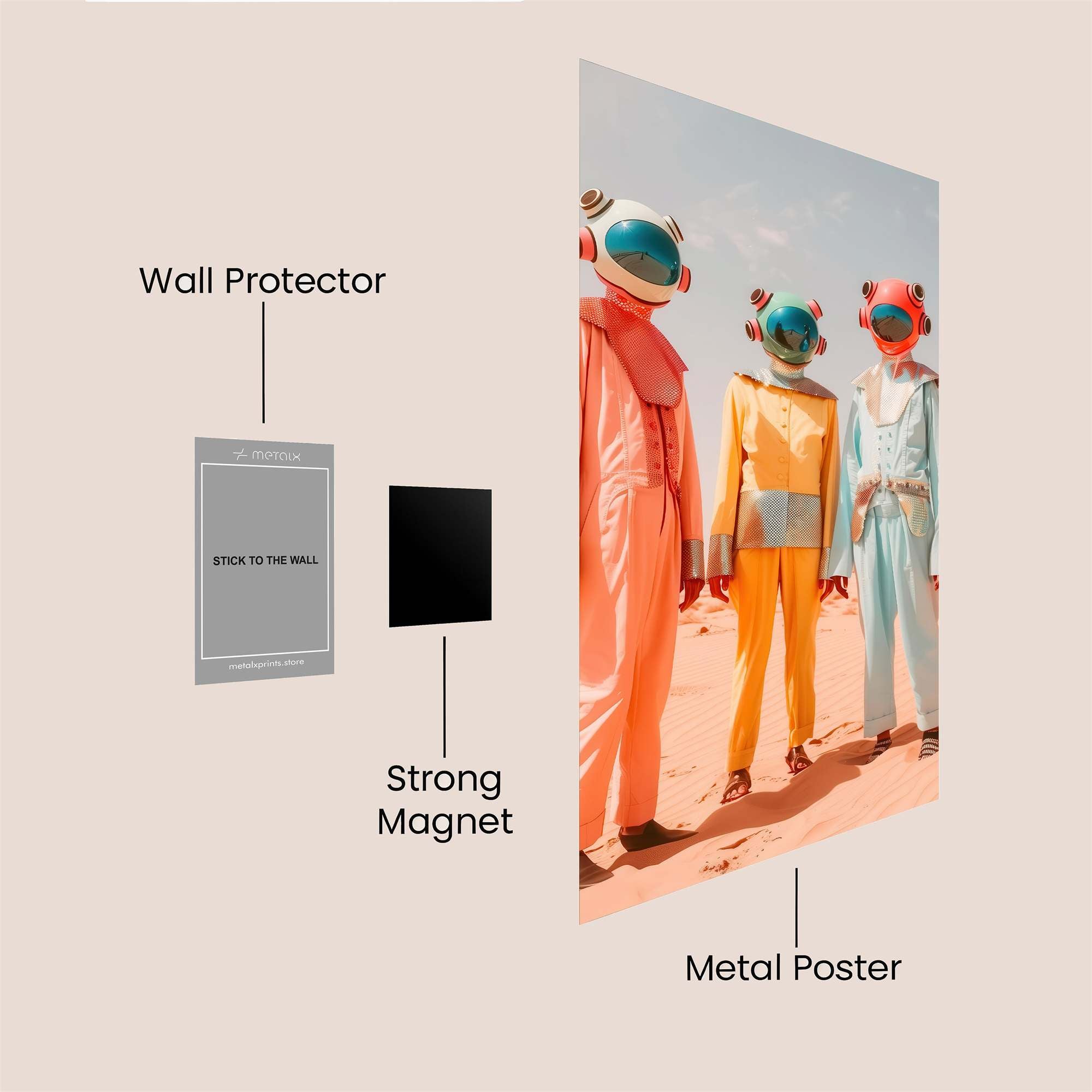 Retro Futurists Safe Wall Magnetic / M