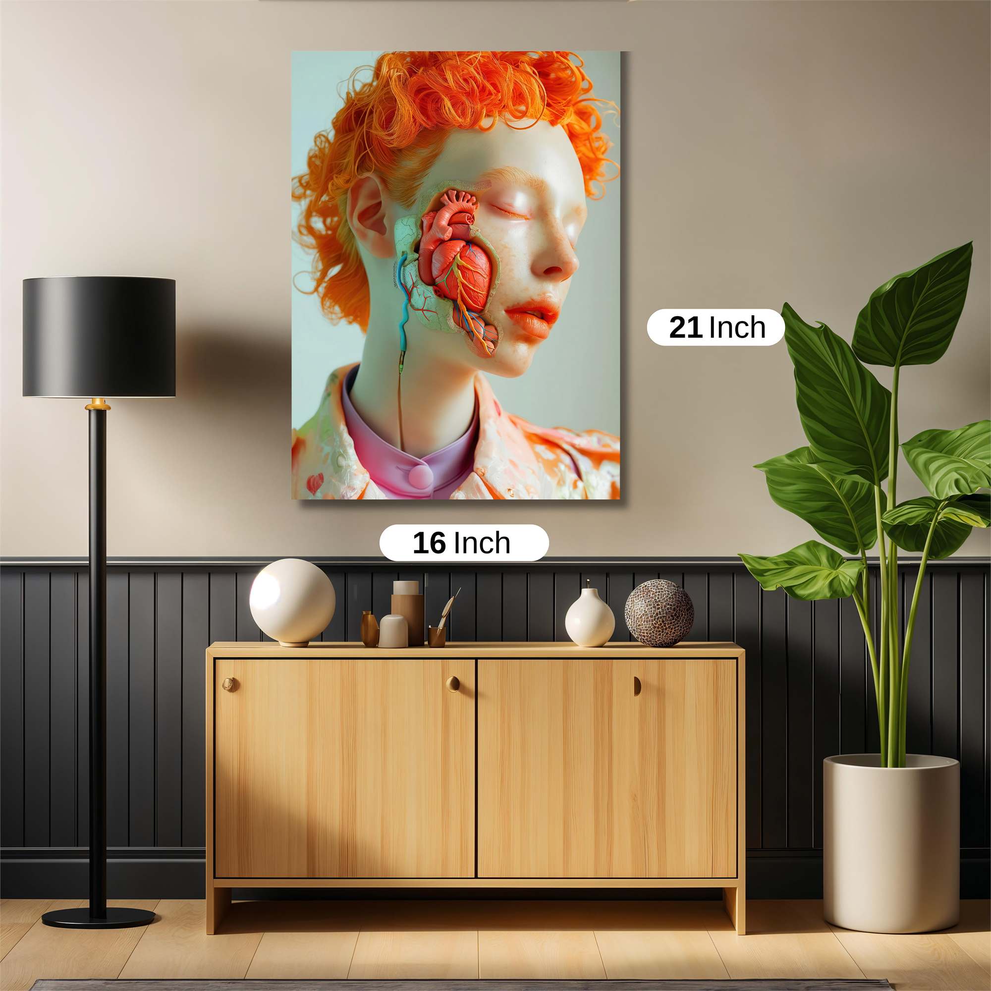 Heartbeat Whimsy Safe Wall Magnetic / M