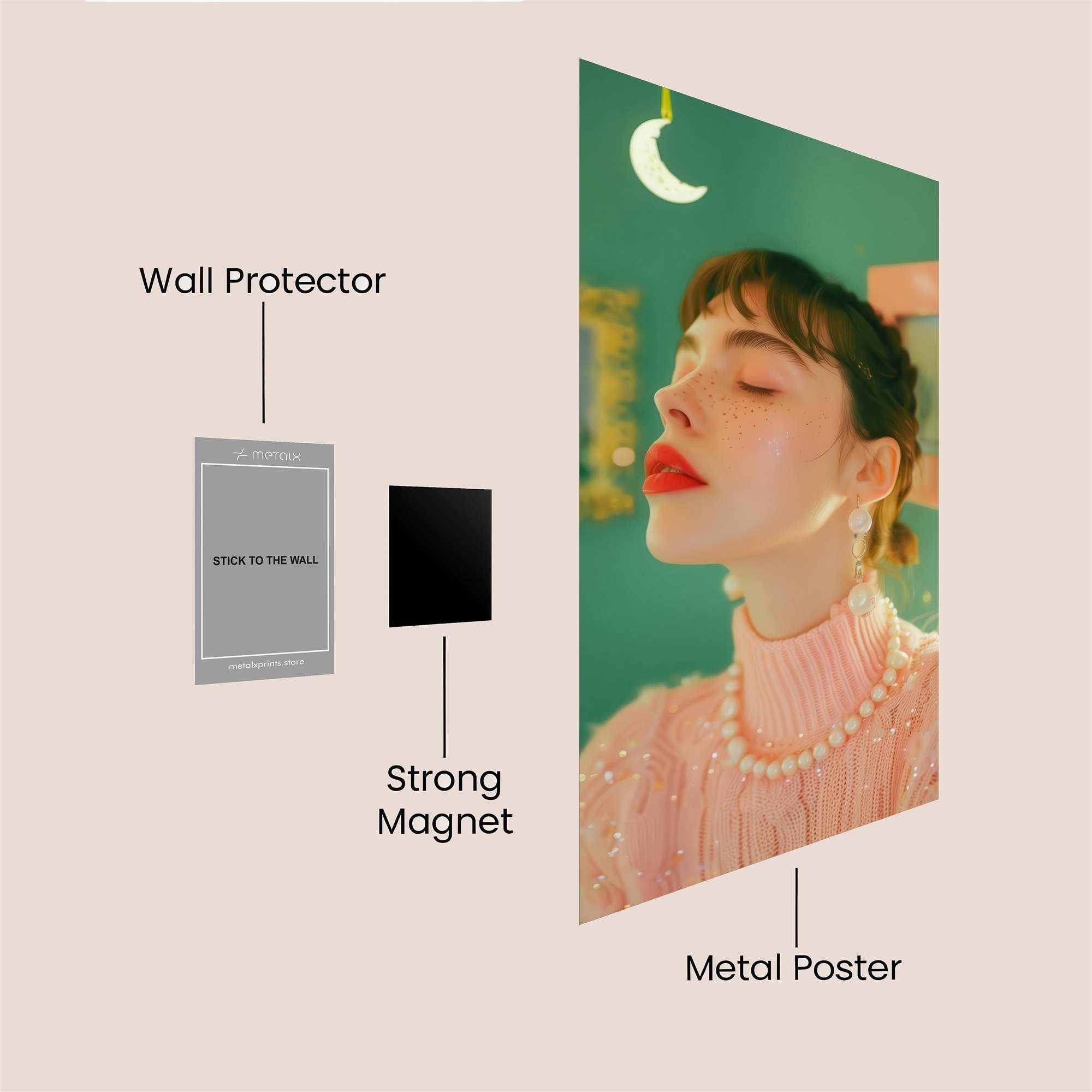 Moonlit Serenity Safe Wall Magnetic / M
