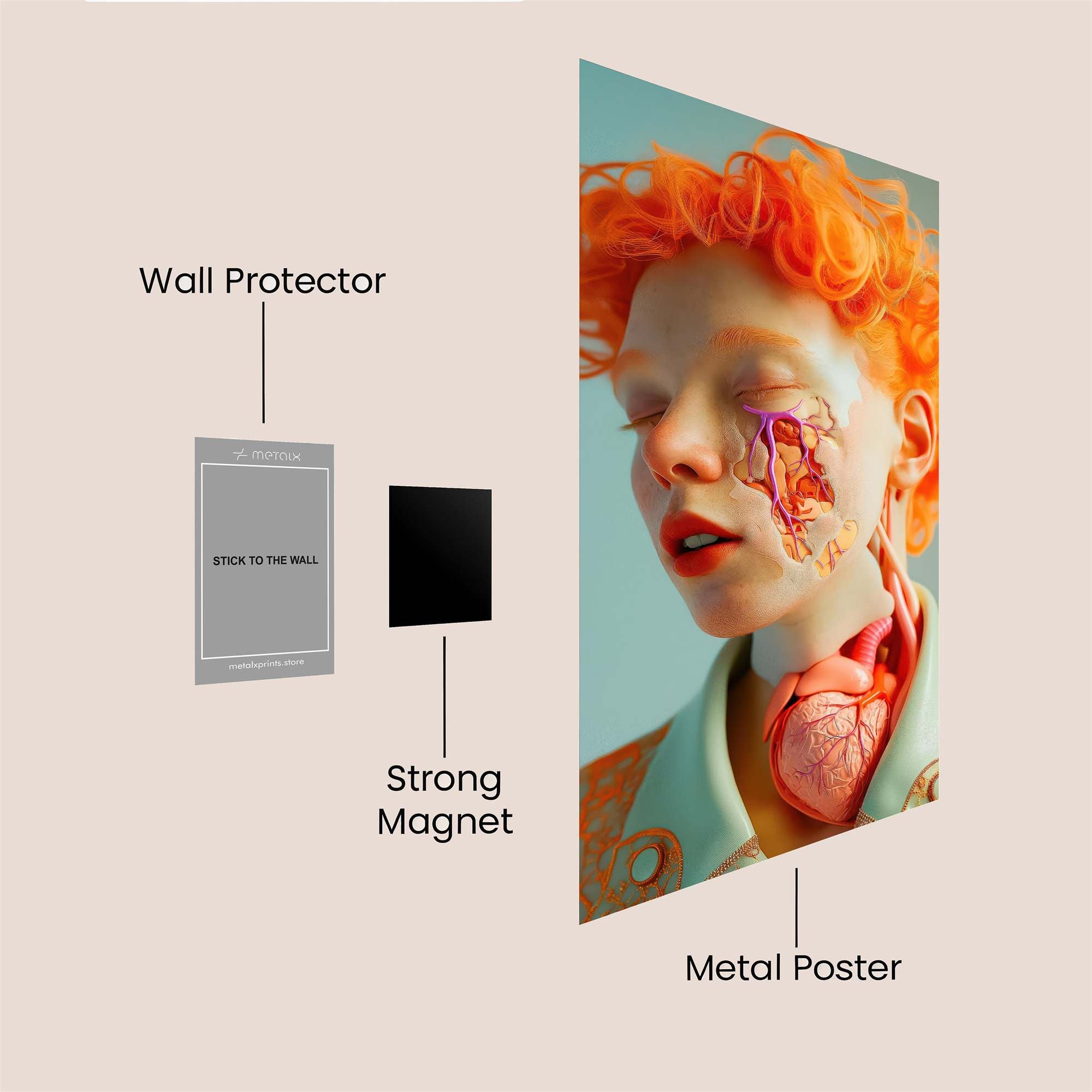 Heartfelt Vision Safe Wall Magnetic / M