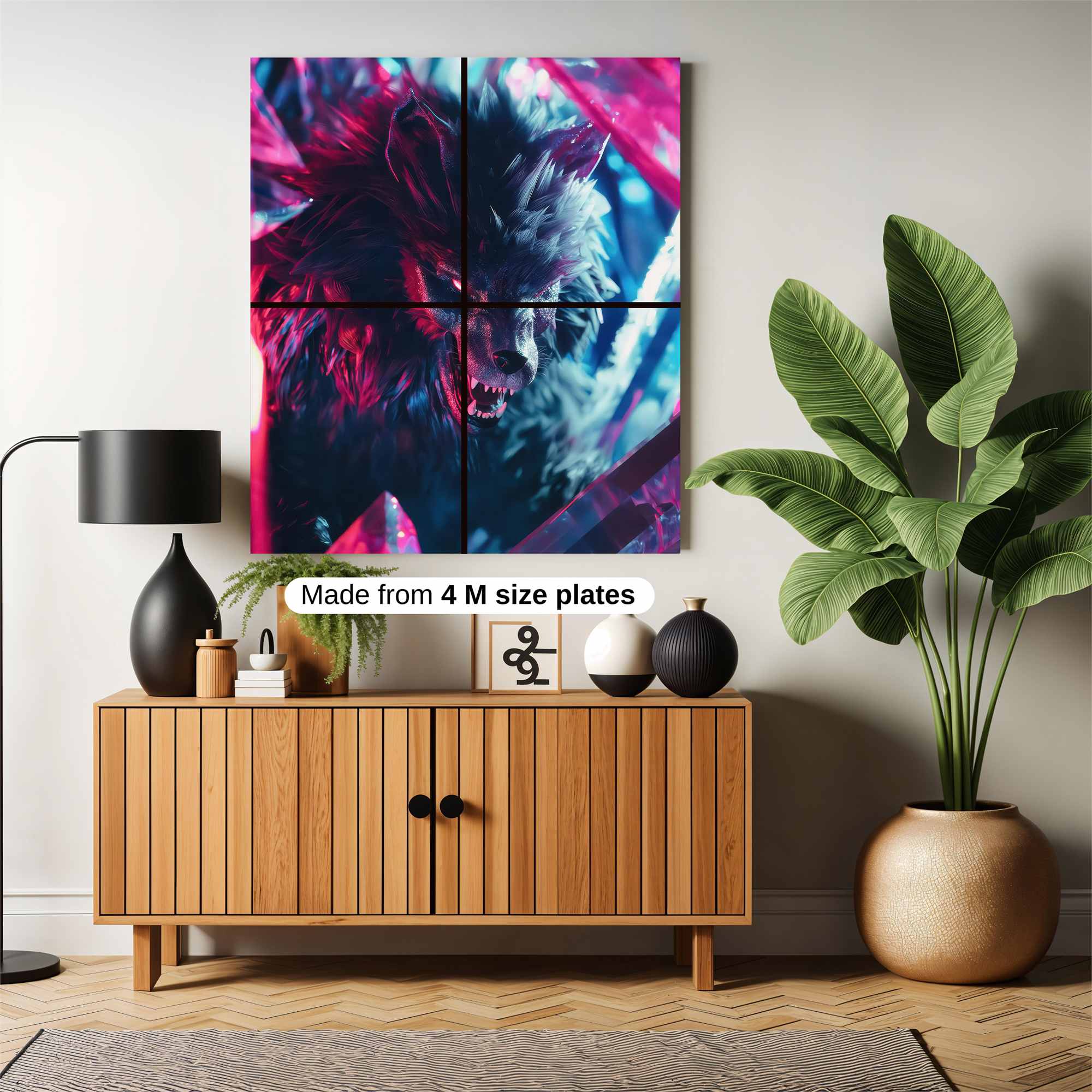 Wolf Rage Safe Wall Magnetic / M