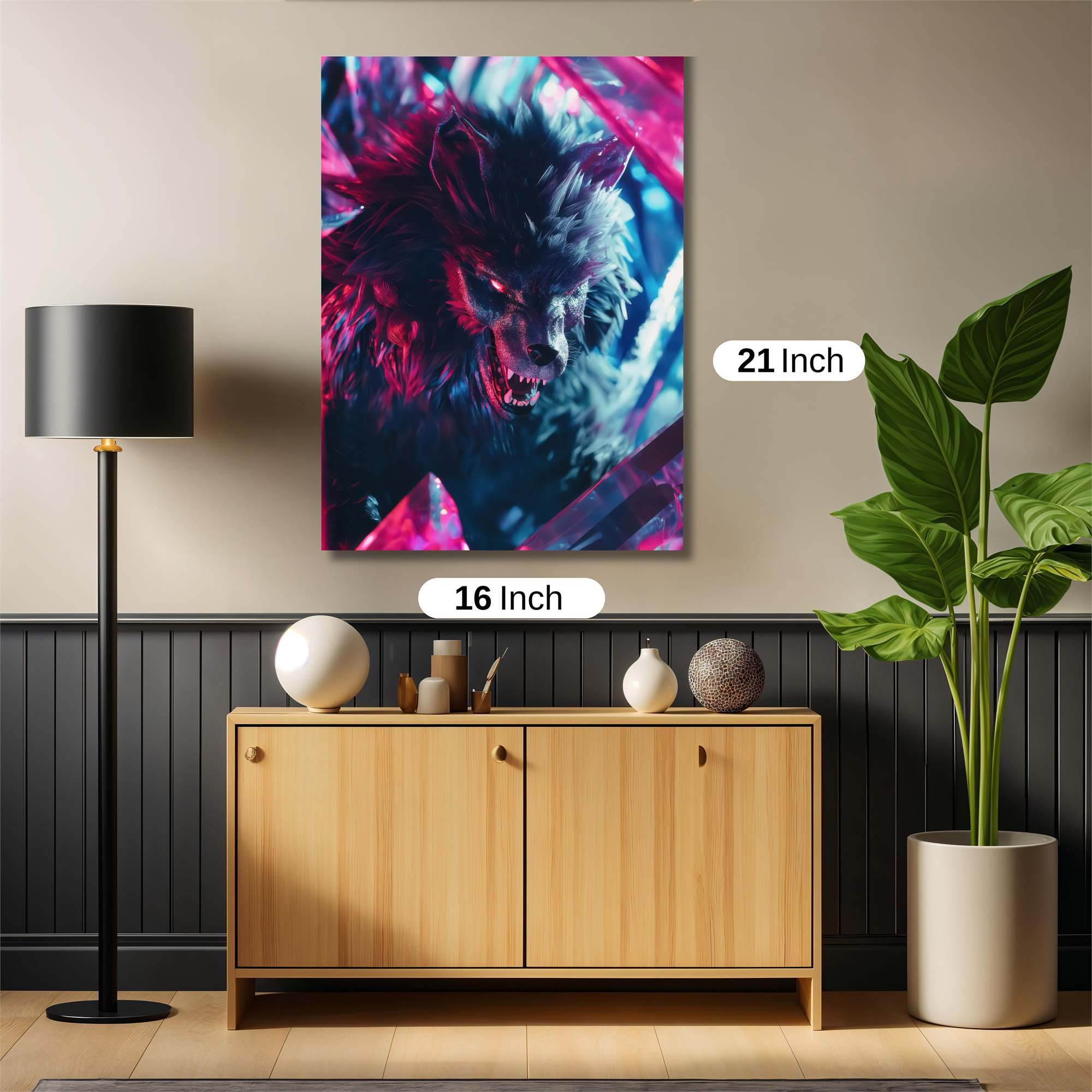 Wolf Rage Safe Wall Magnetic / M