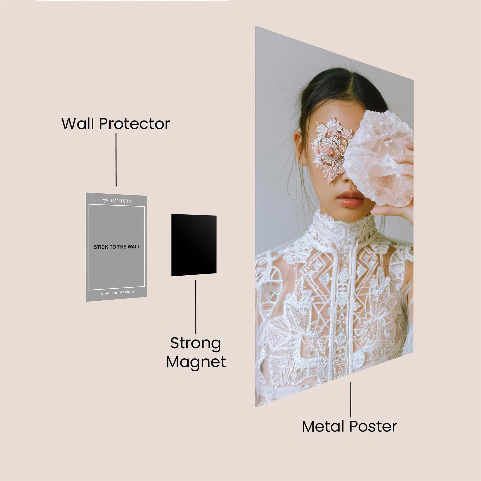 Crystal Elegance Safe Wall Magnetic / M