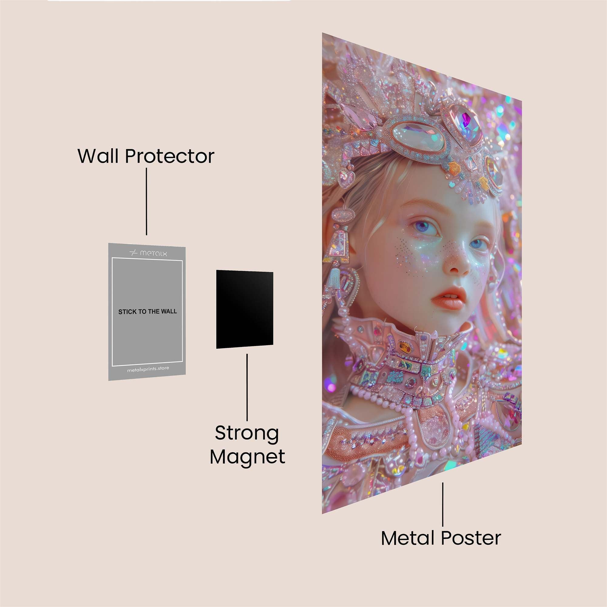 Princess Radiance Safe Wall Magnetic / M