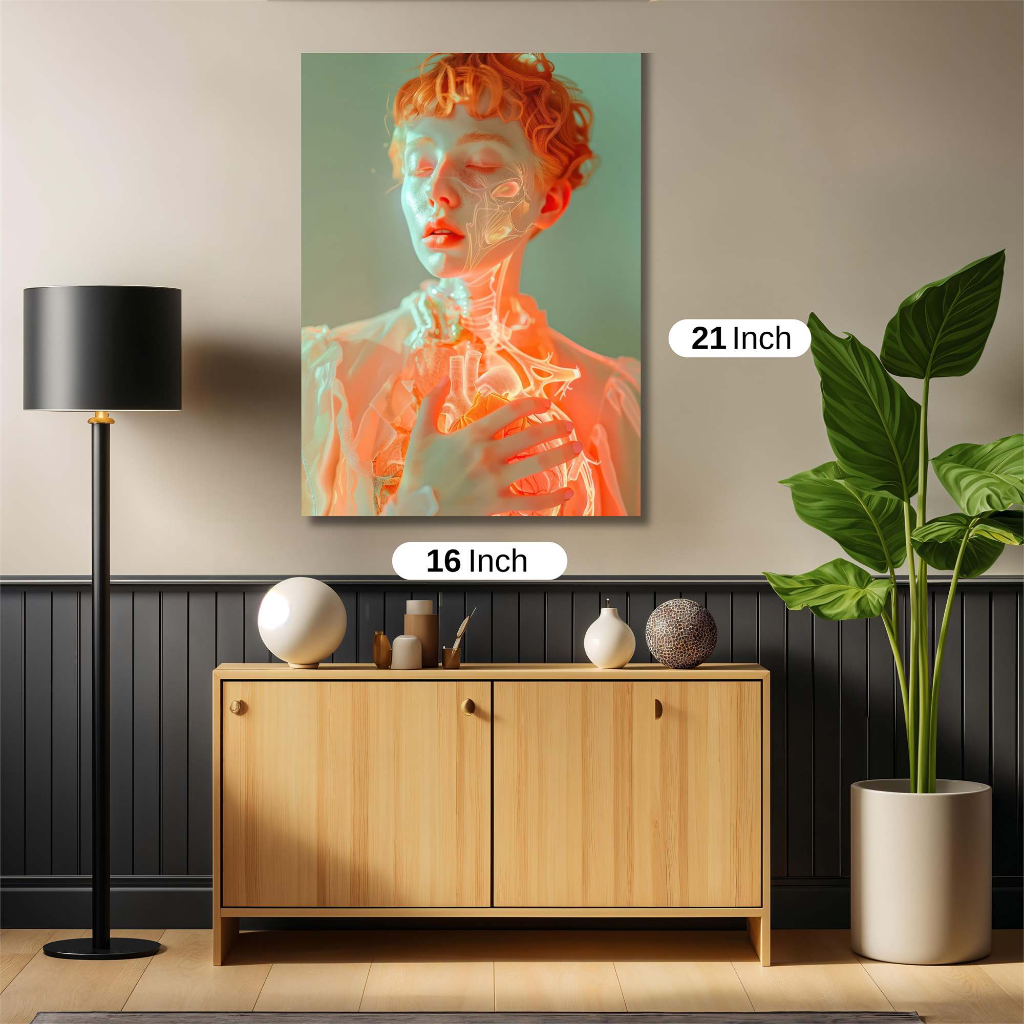 Heartbeat Glow Safe Wall Magnetic / M