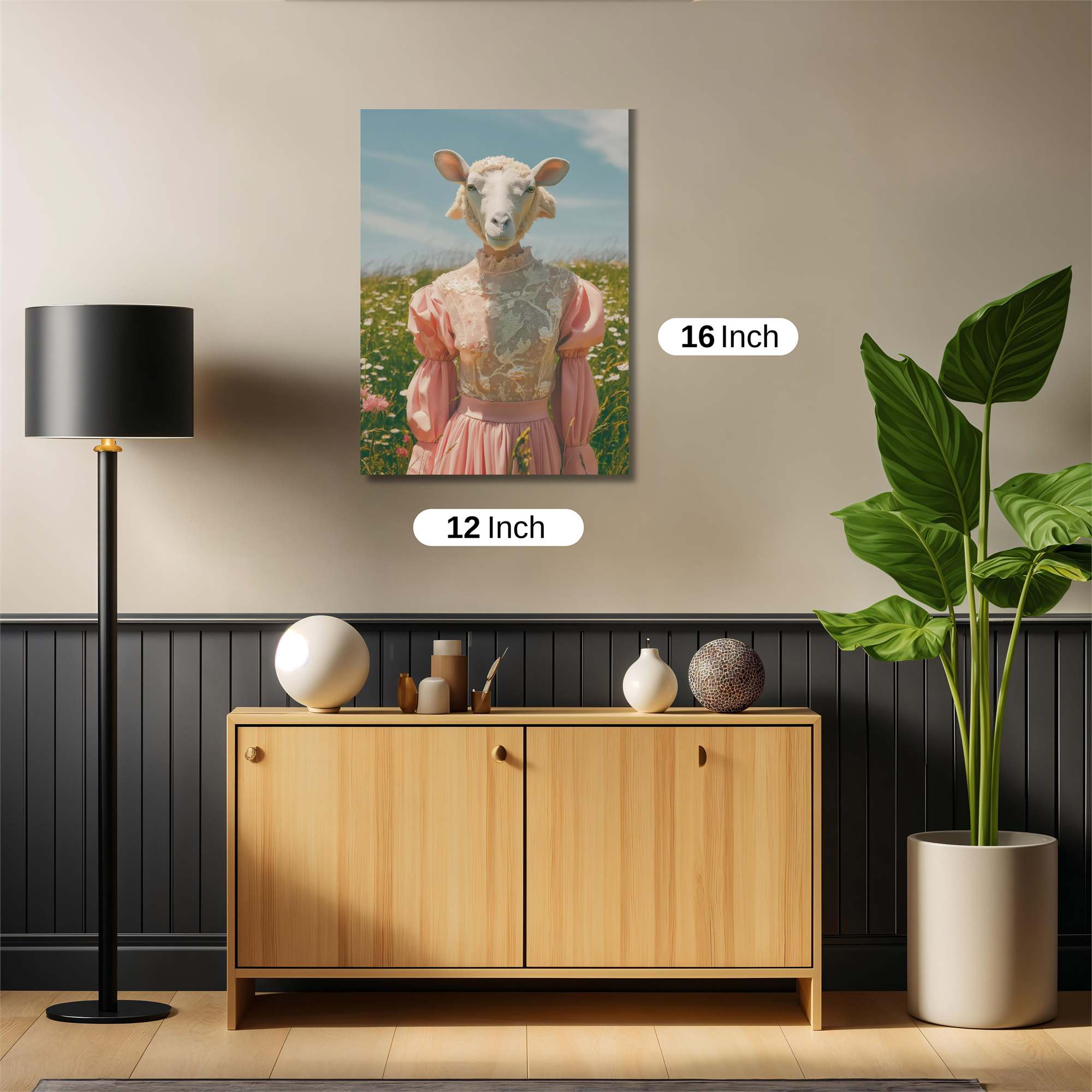 Sheepish Whimsy Safe Wall Magnetic / M