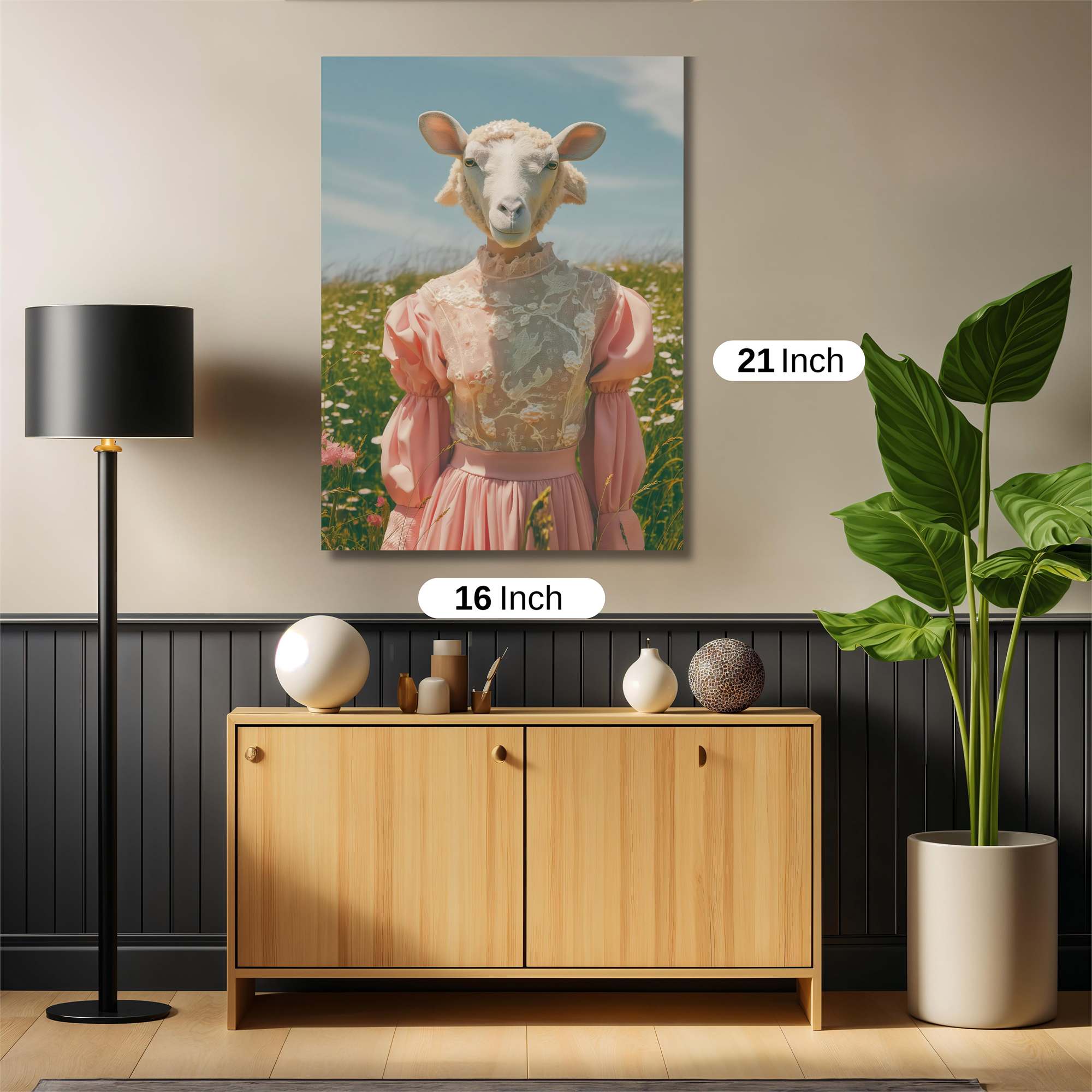 Sheepish Whimsy Safe Wall Magnetic / M